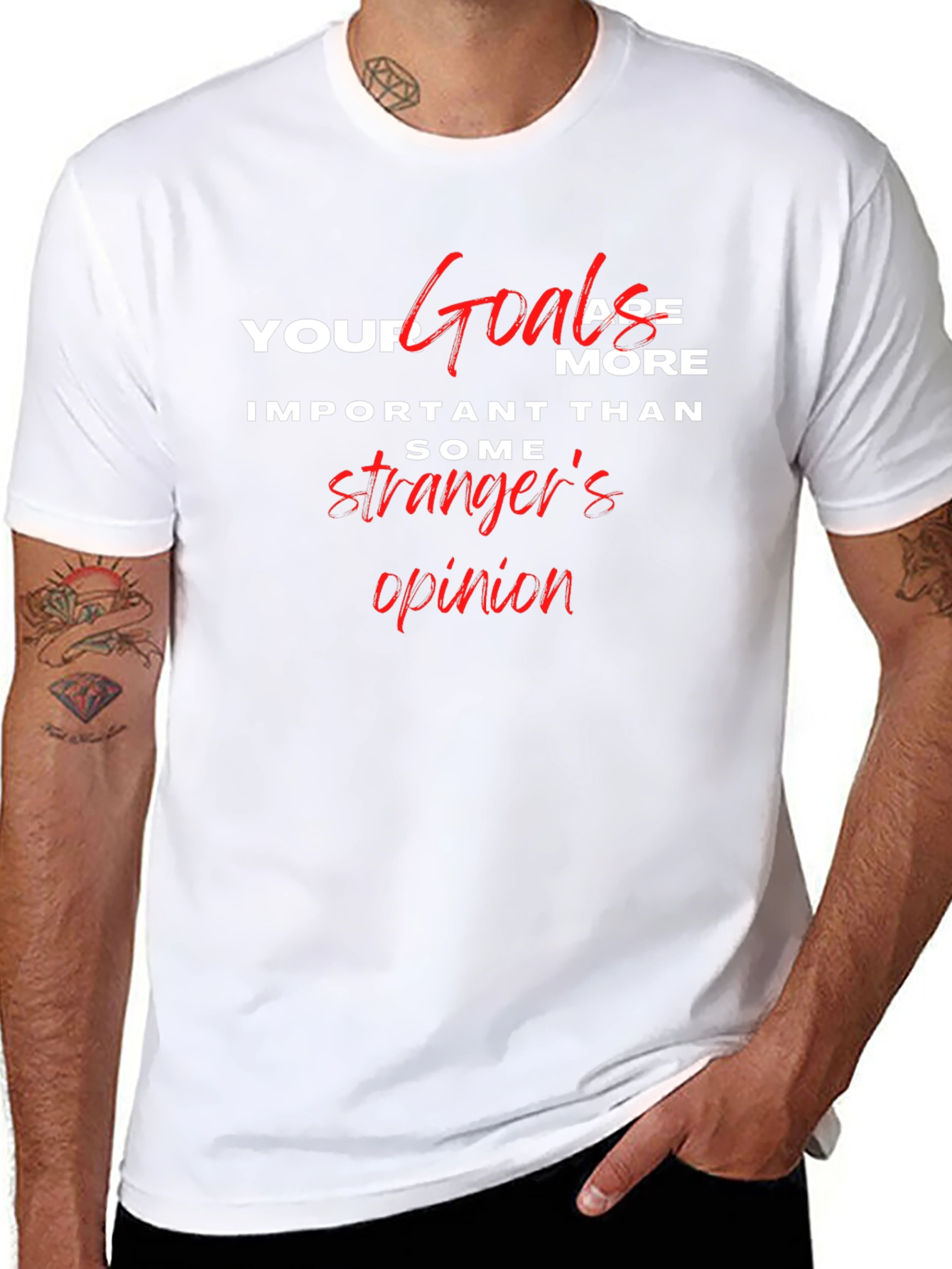 Inspirational Goals T-Shirt - Motivational Graphic Tee