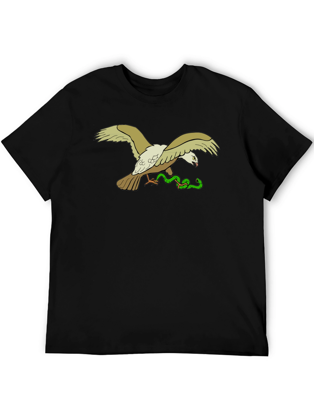 Eagle & Snake Graphic T-Shirt - Black