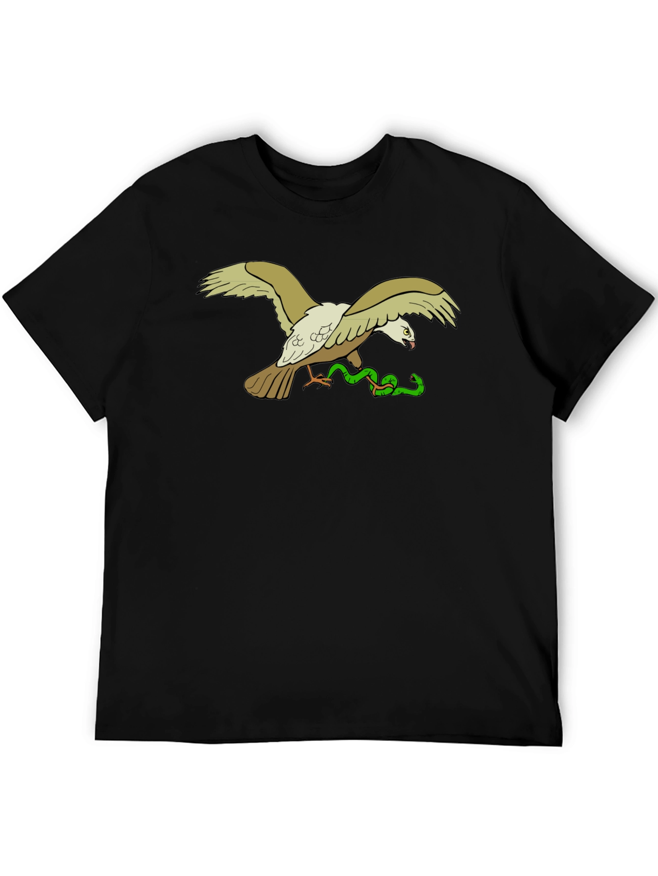 Eagle & Snake Graphic T-Shirt - Black