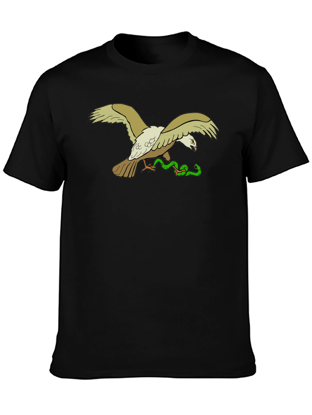Eagle & Snake Graphic T-Shirt - Black
