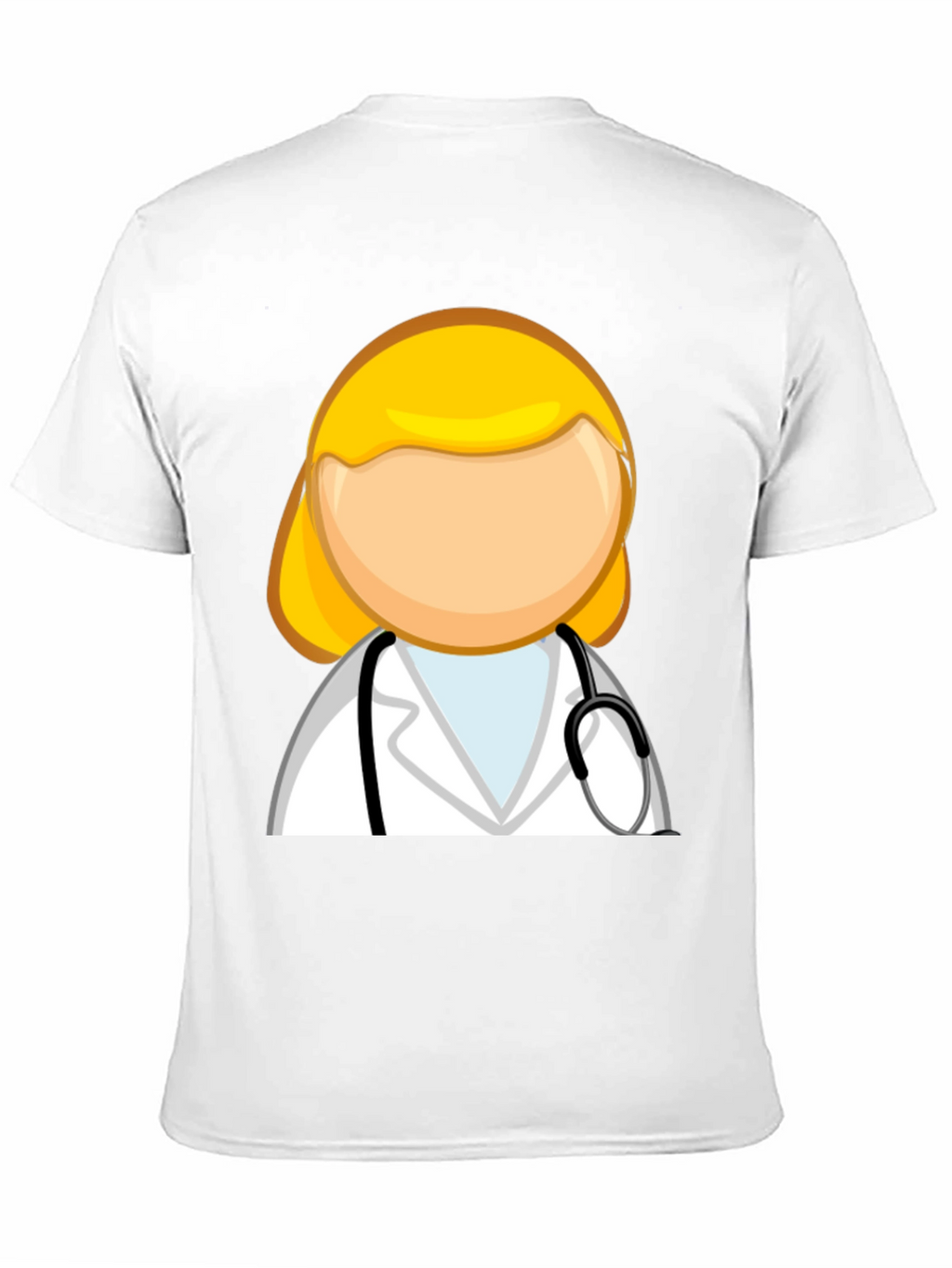 Cartoon Doctor Graphic T-Shirt - Unisex Black Tee