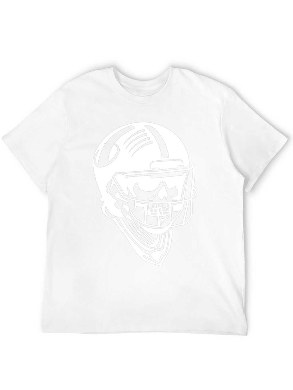 Skull Football Helmet Graphic T-Shirt