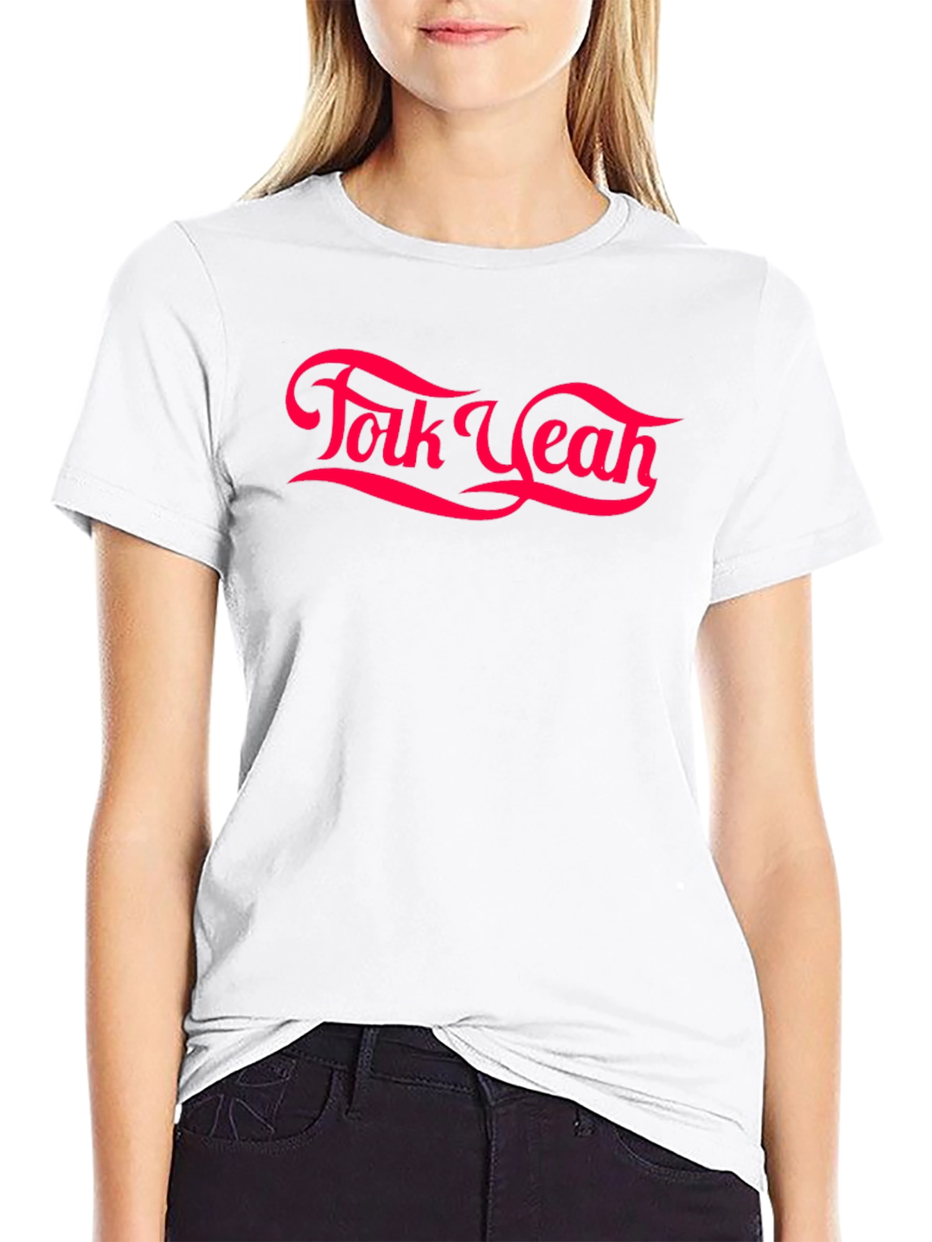 Folk Yeah Graphic Tee - Retro Style T-Shirt