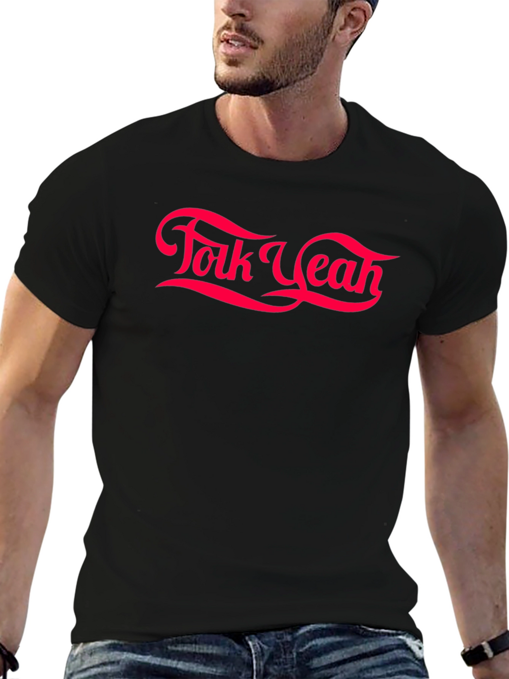 Folk Yeah Graphic Tee - Retro Style T-Shirt