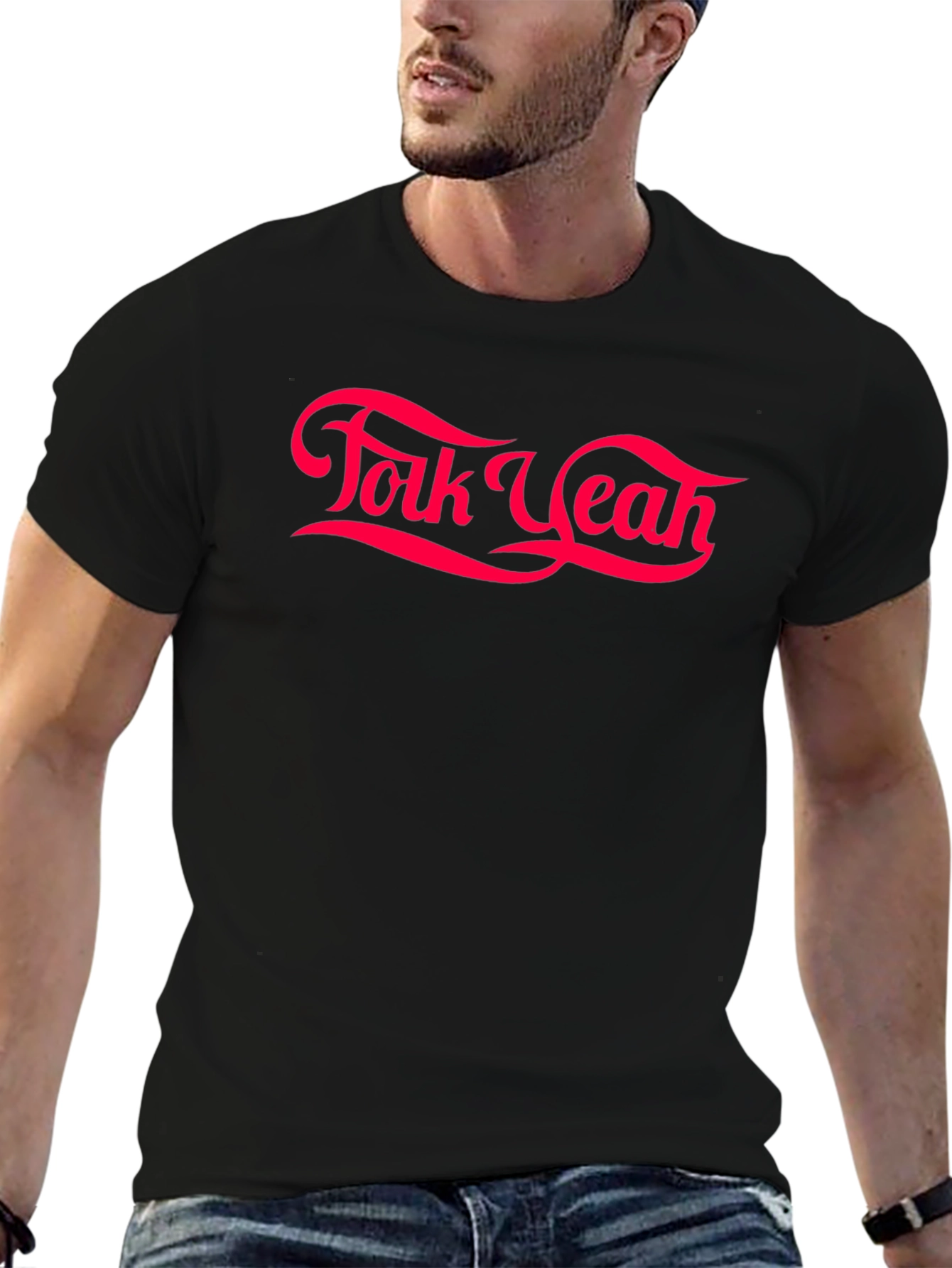 Folk Yeah Graphic Tee - Retro Style T-Shirt