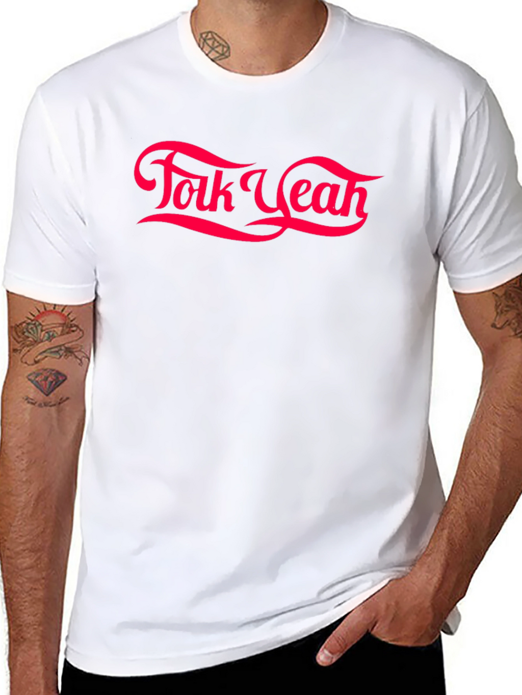 Folk Yeah Graphic Tee - Retro Style T-Shirt
