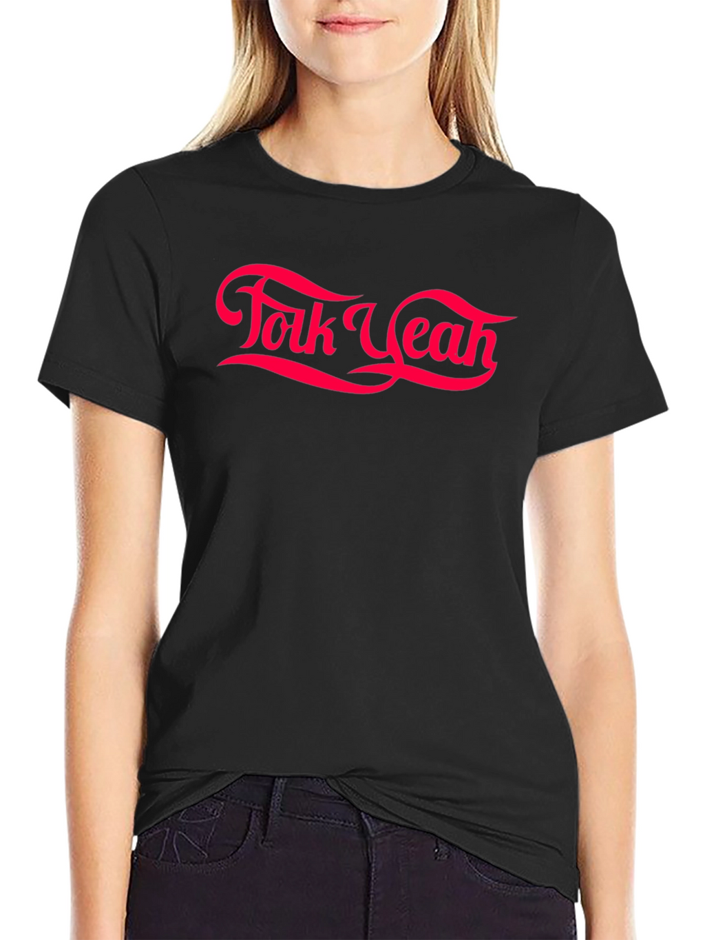 Folk Yeah Graphic Tee - Retro Style T-Shirt