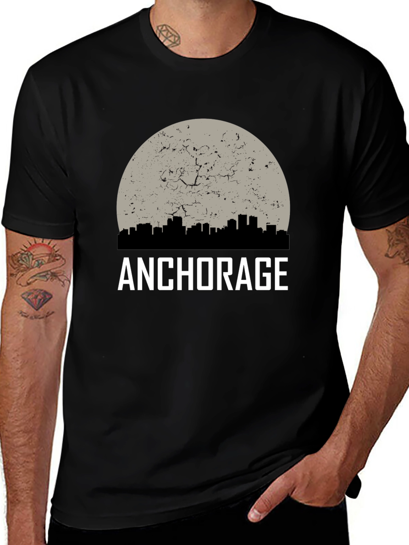 Anchorage Graphic T-Shirt - Cityscape Design