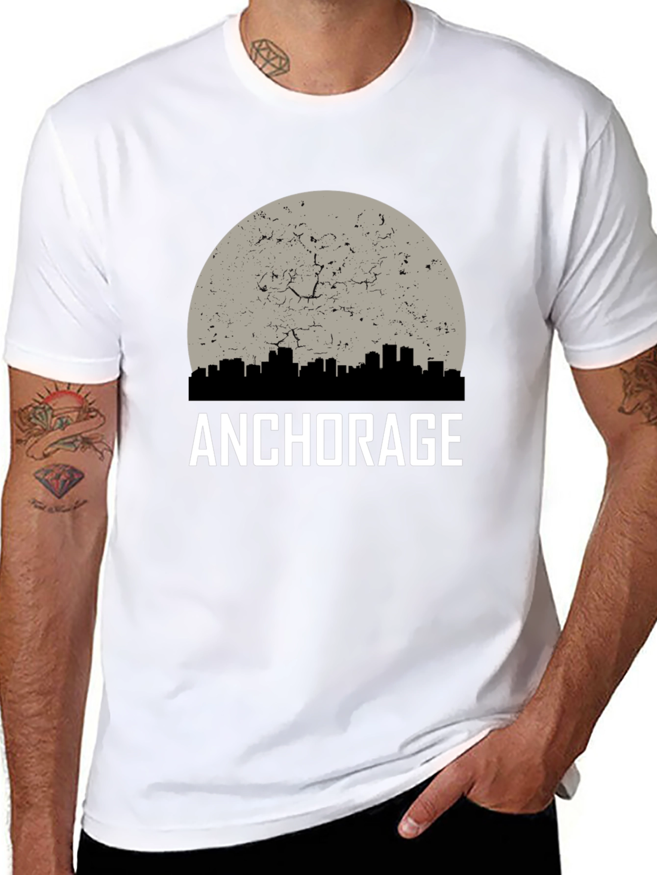 Anchorage Graphic T-Shirt - Cityscape Design