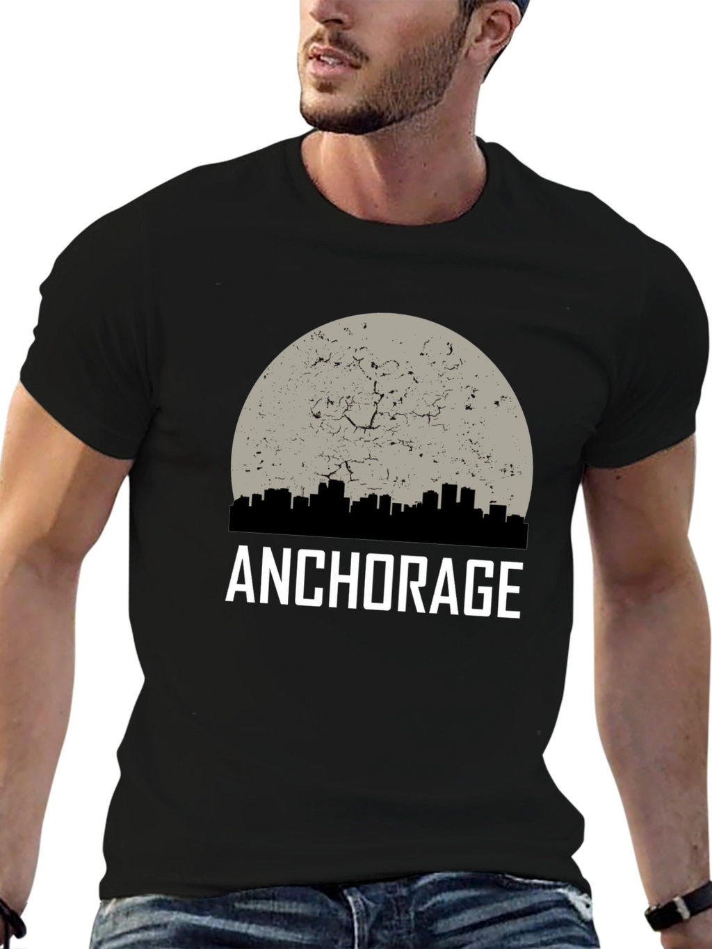 Anchorage Graphic T-Shirt - Cityscape Design