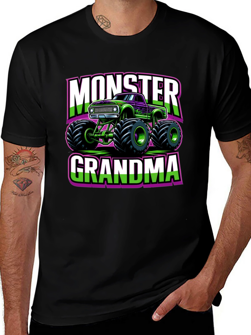 Monster Grandma Truck Graphic Tee