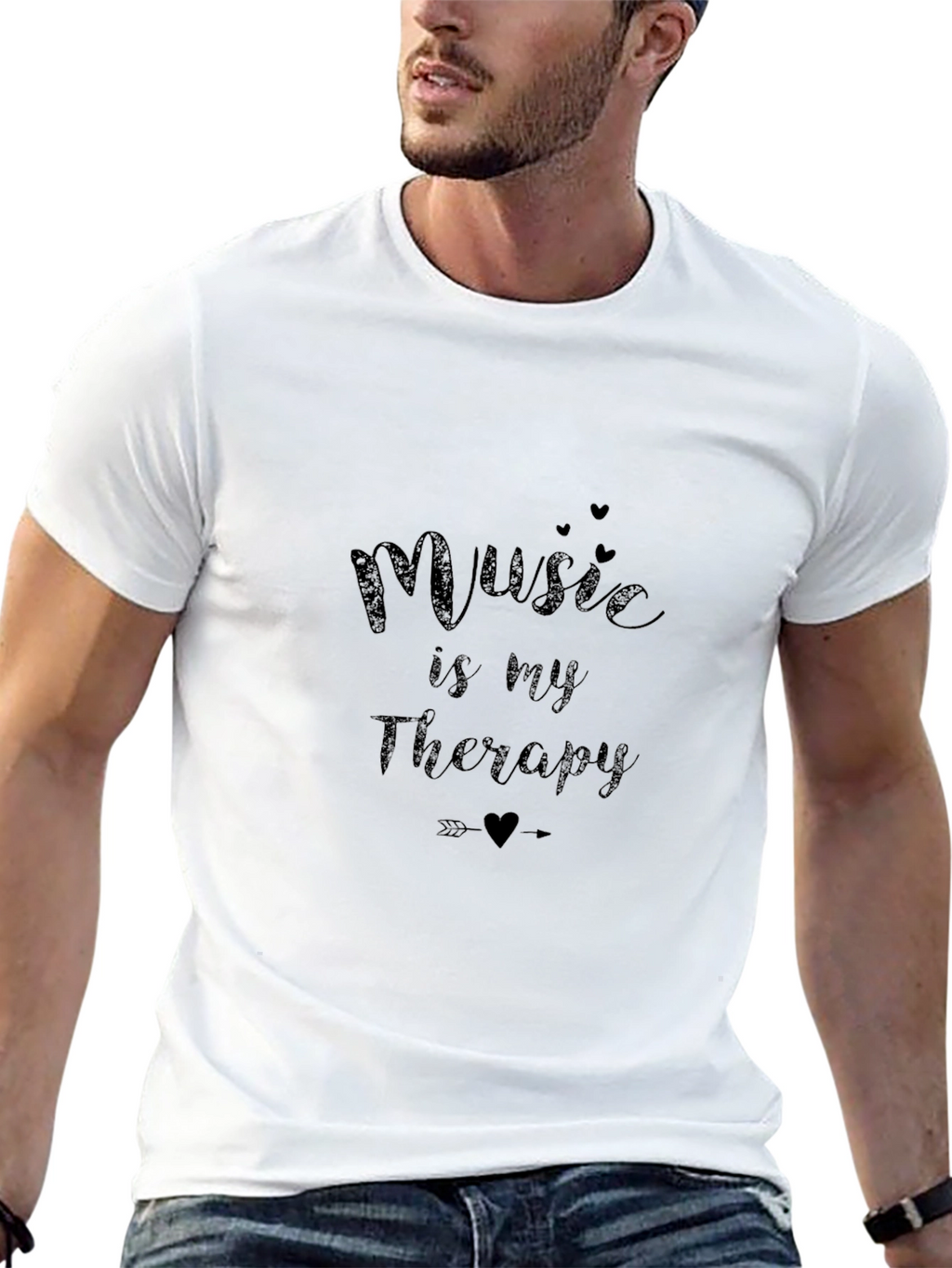 Music is My Therapy Graphic T-Shirt