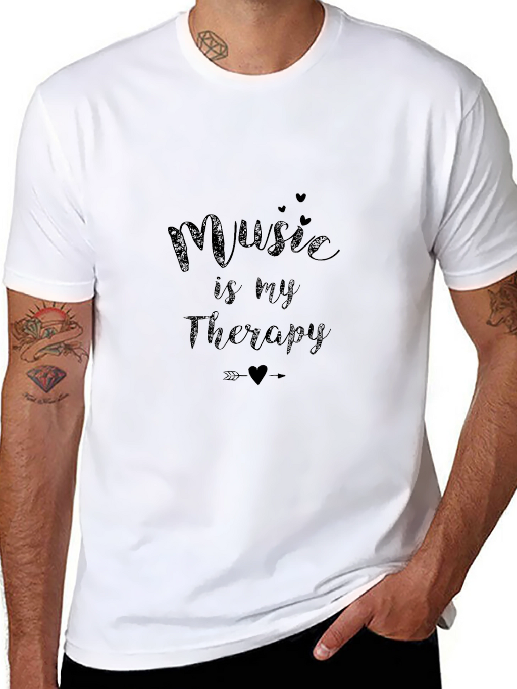 Music is My Therapy Graphic T-Shirt