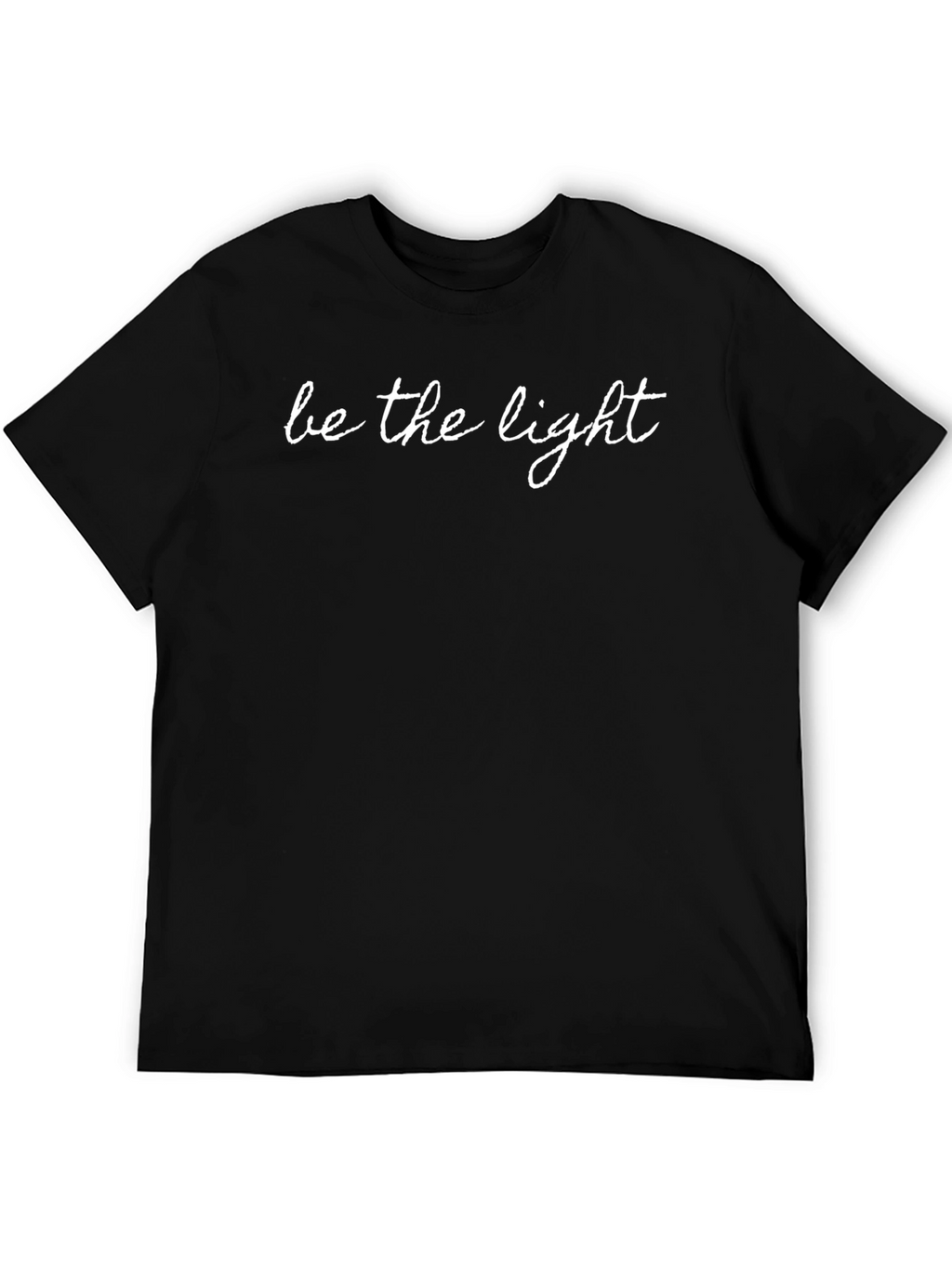 Be The Light Black Graphic Tee Shirt