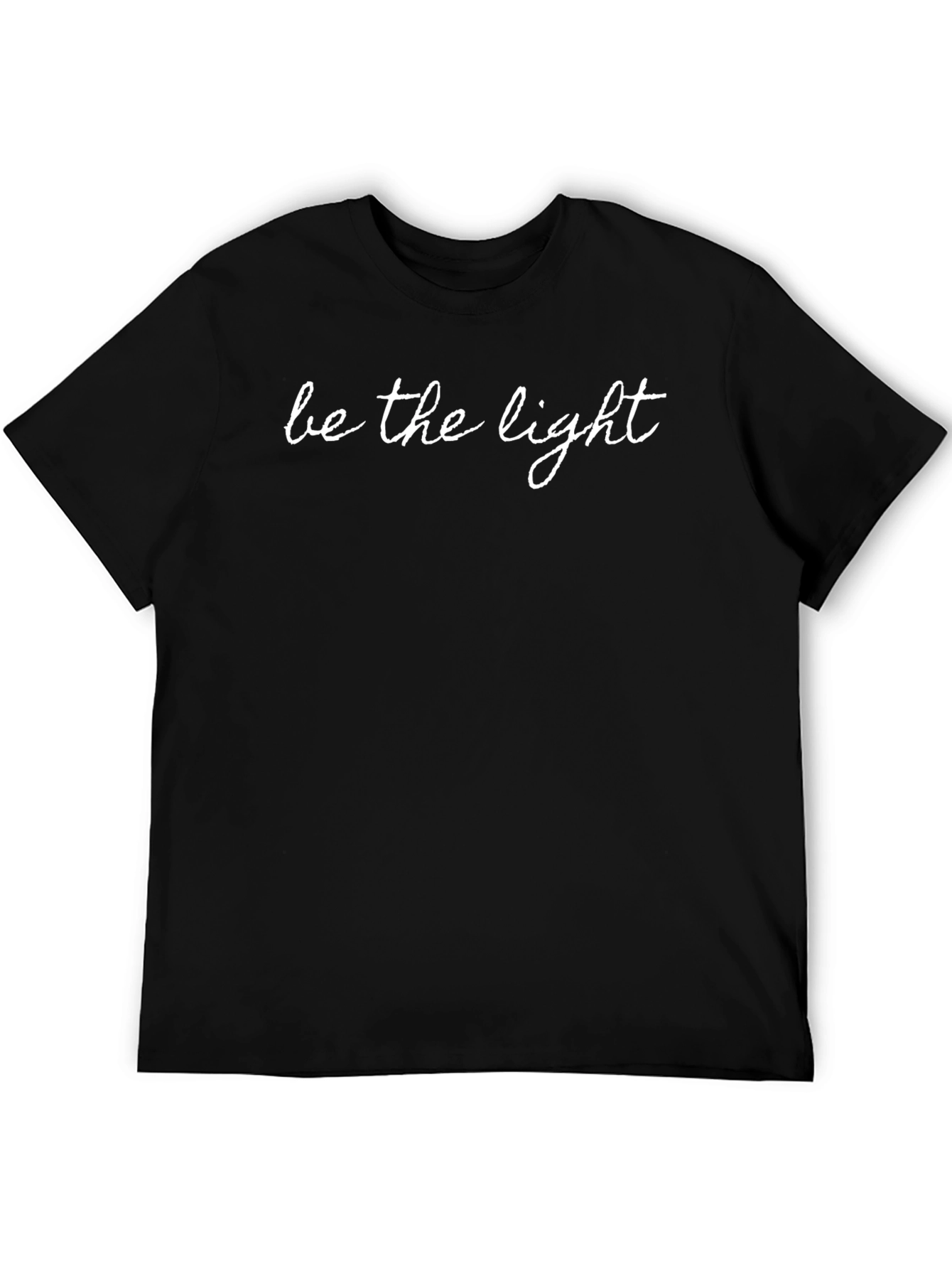 Be The Light Black Graphic Tee Shirt