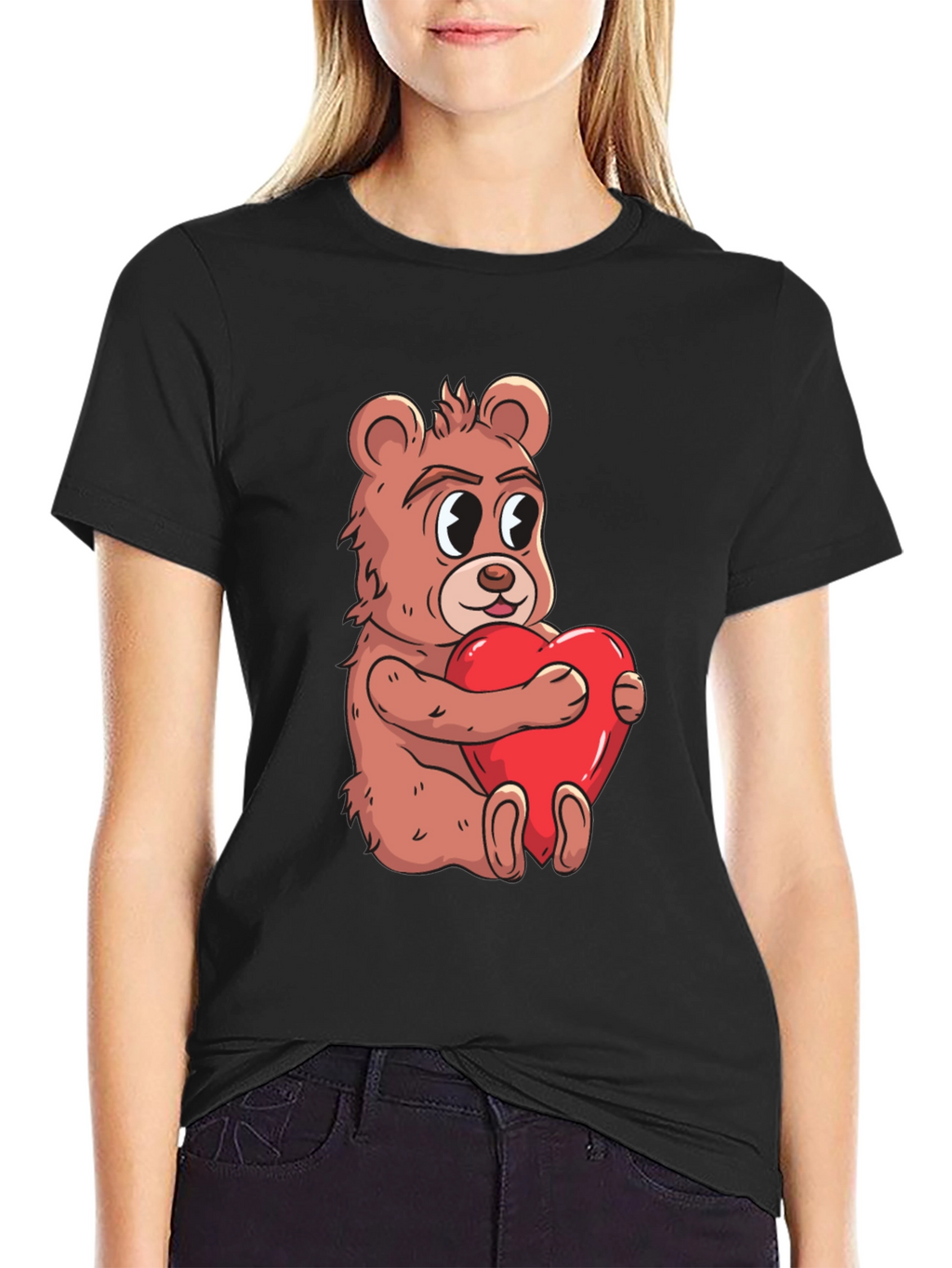 Bear Hug Heart T-Shirt - Valentines Day