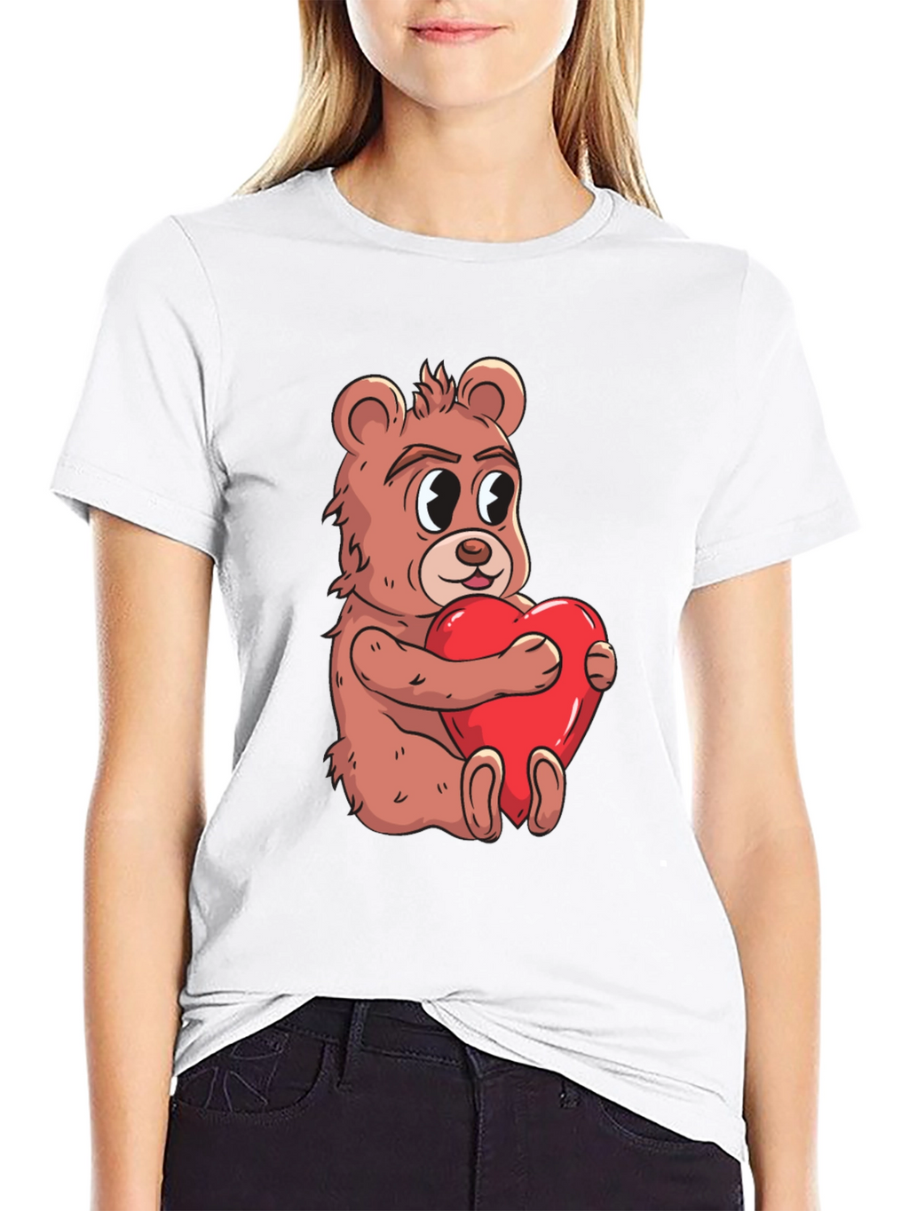 Bear Hug Heart T-Shirt - Valentines Day