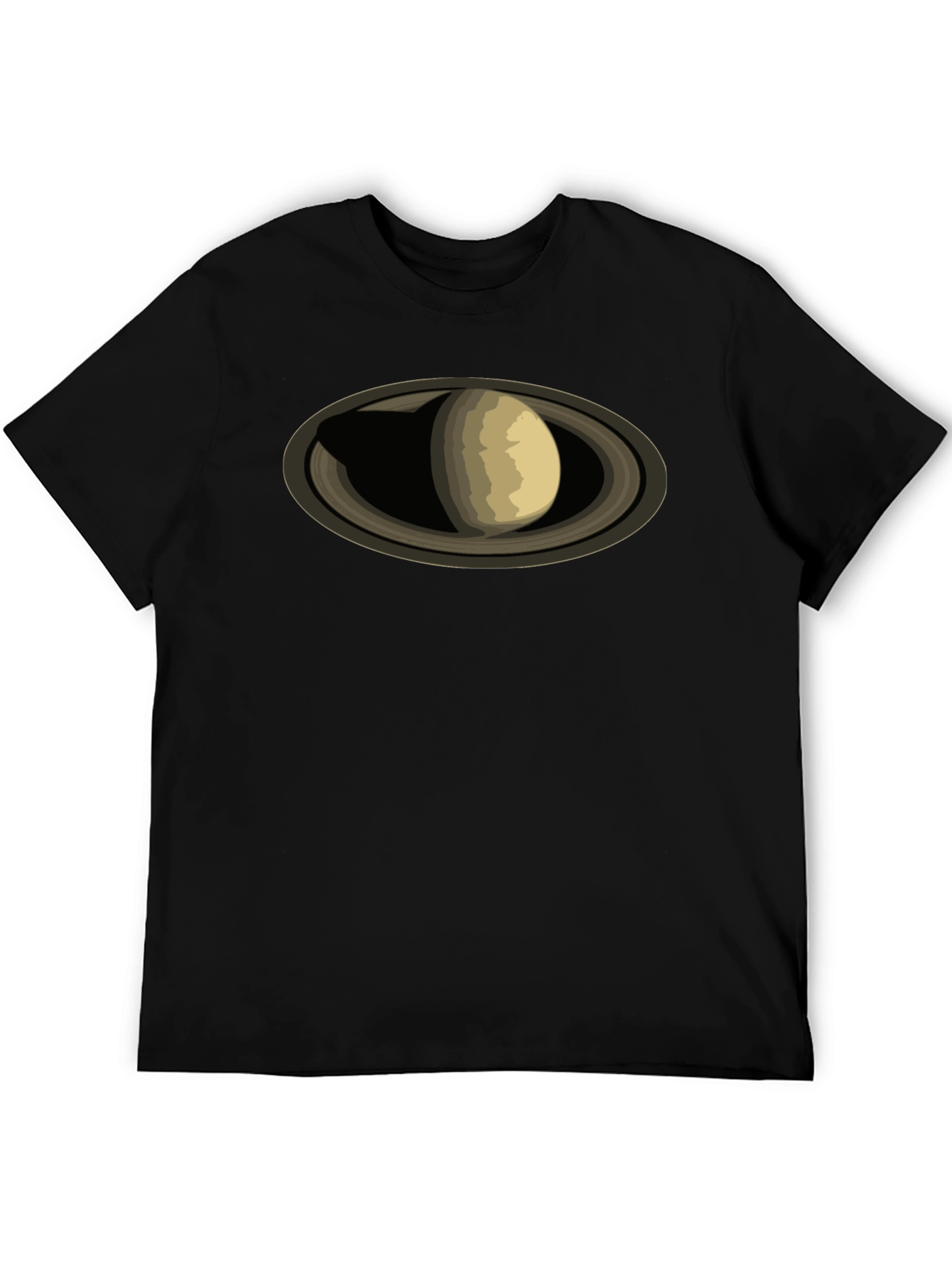 Saturn Graphic Black T-Shirt