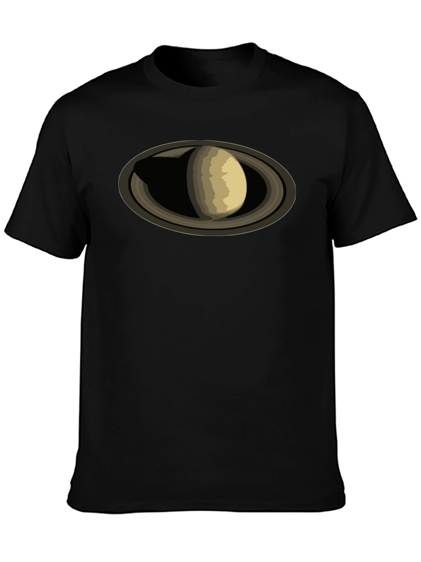 Saturn Graphic Black T-Shirt