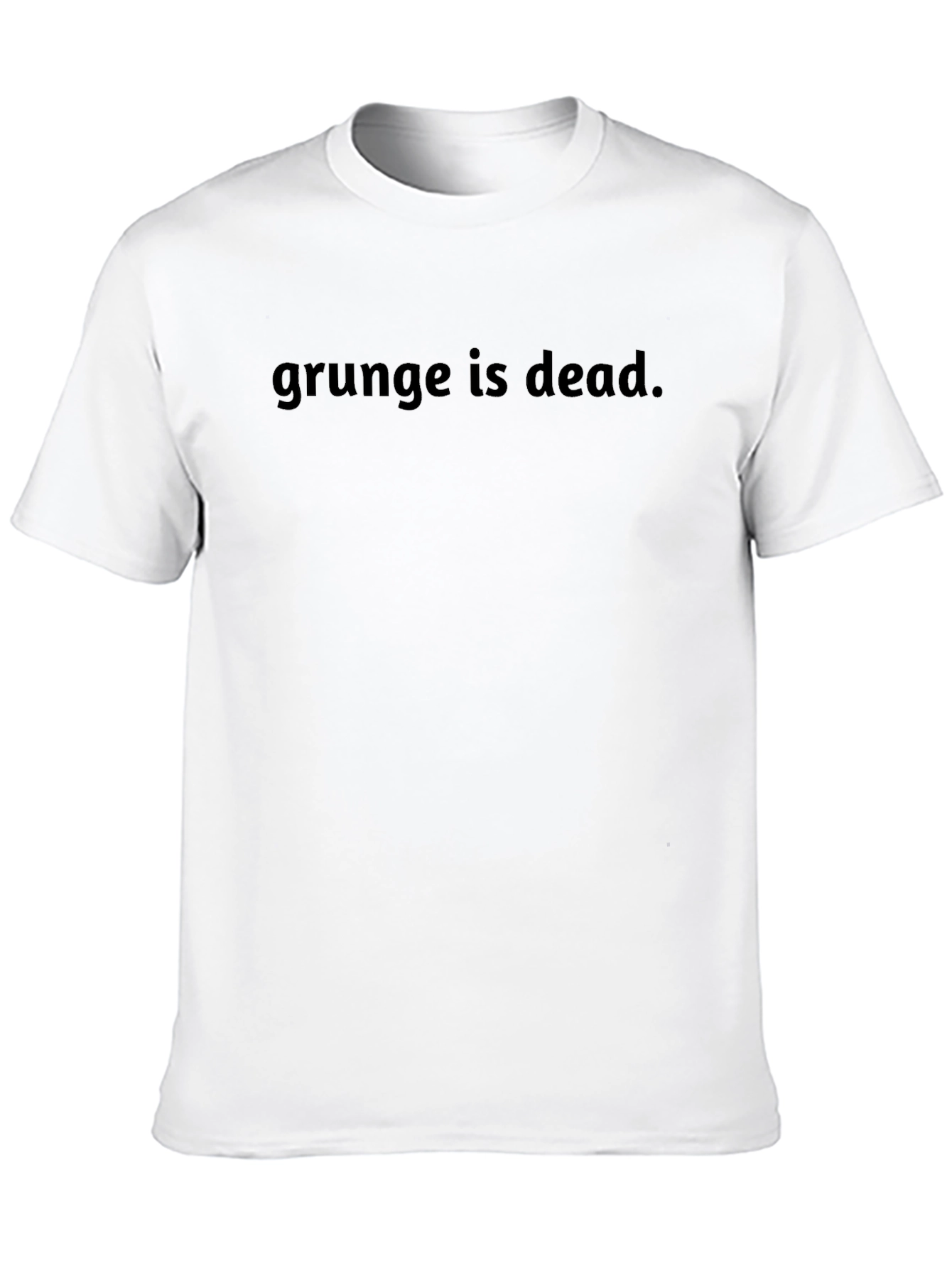 Grunge is Dead Tee - Black Casual T-Shirt