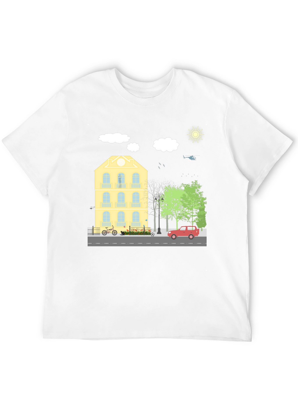 Cityscape T-Shirt: Stylish Urban Graphic Tee
