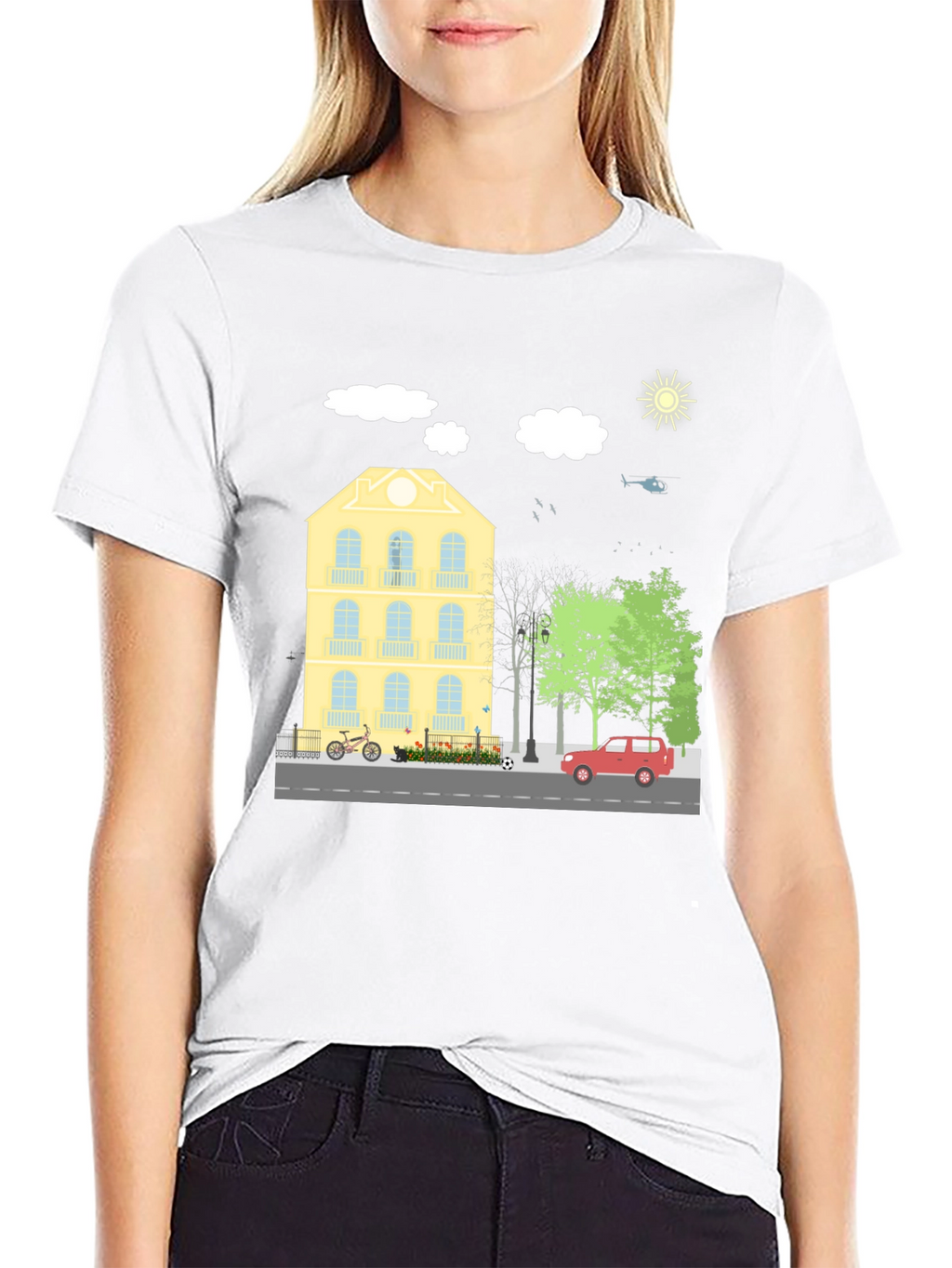 Cityscape T-Shirt: Stylish Urban Graphic Tee