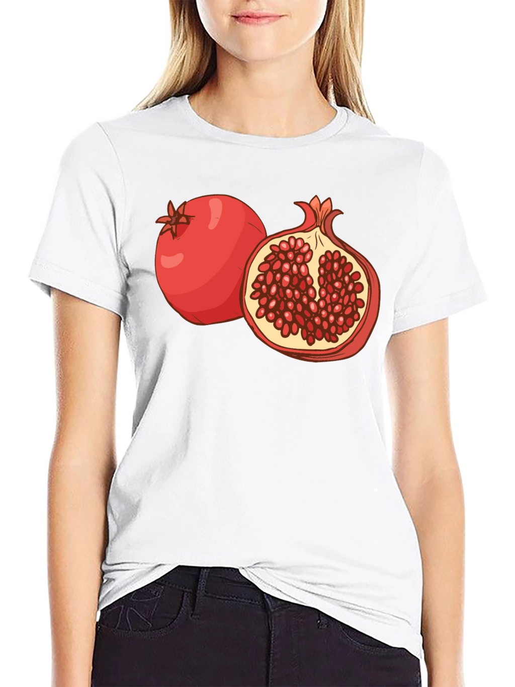 Pomegranate Graphic Print T-Shirt