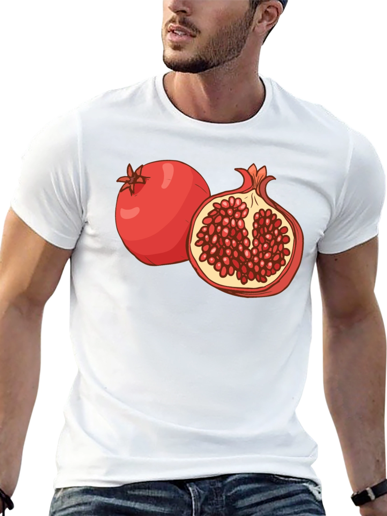Pomegranate Graphic Print T-Shirt