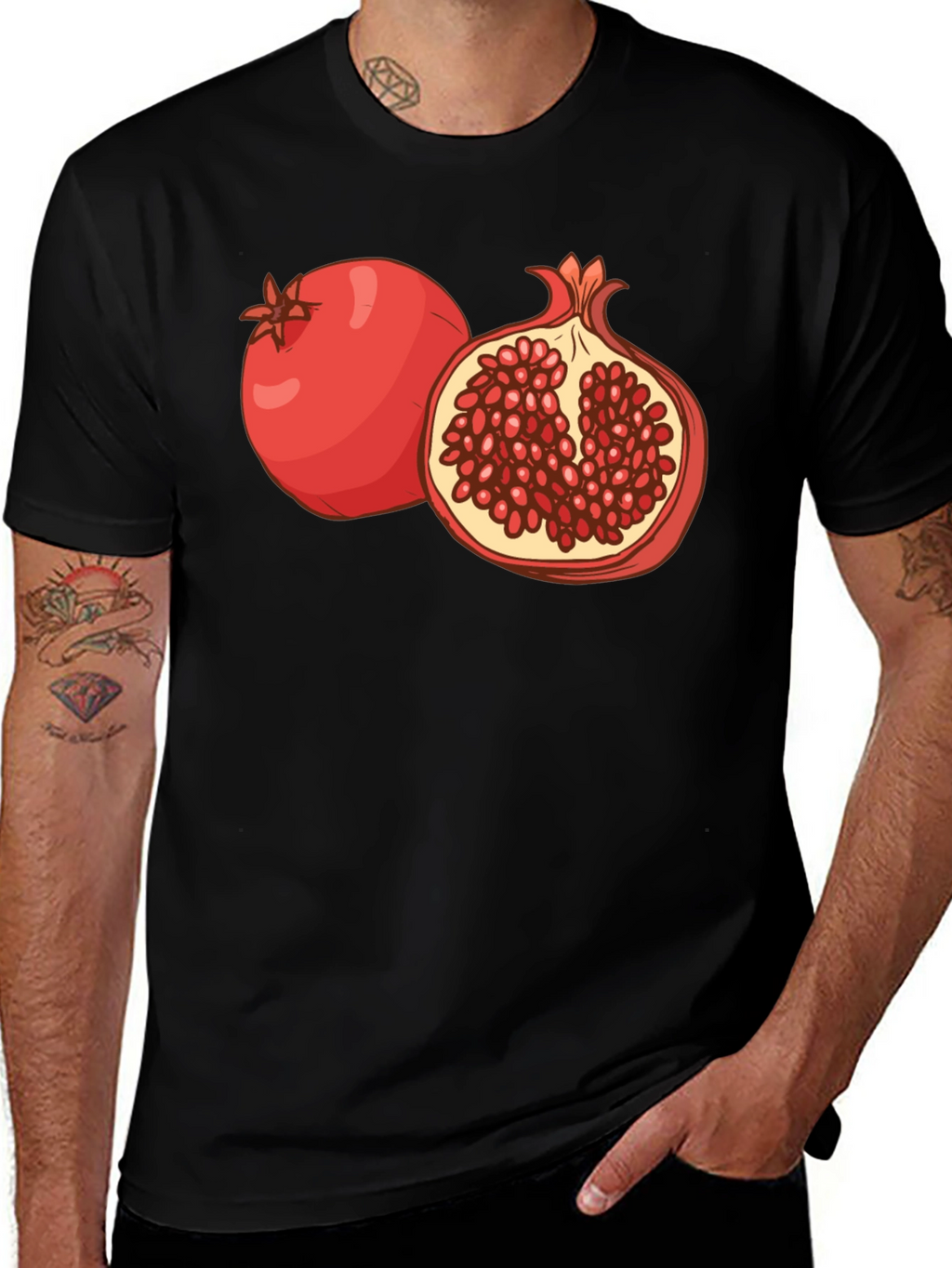 Pomegranate Graphic Print T-Shirt
