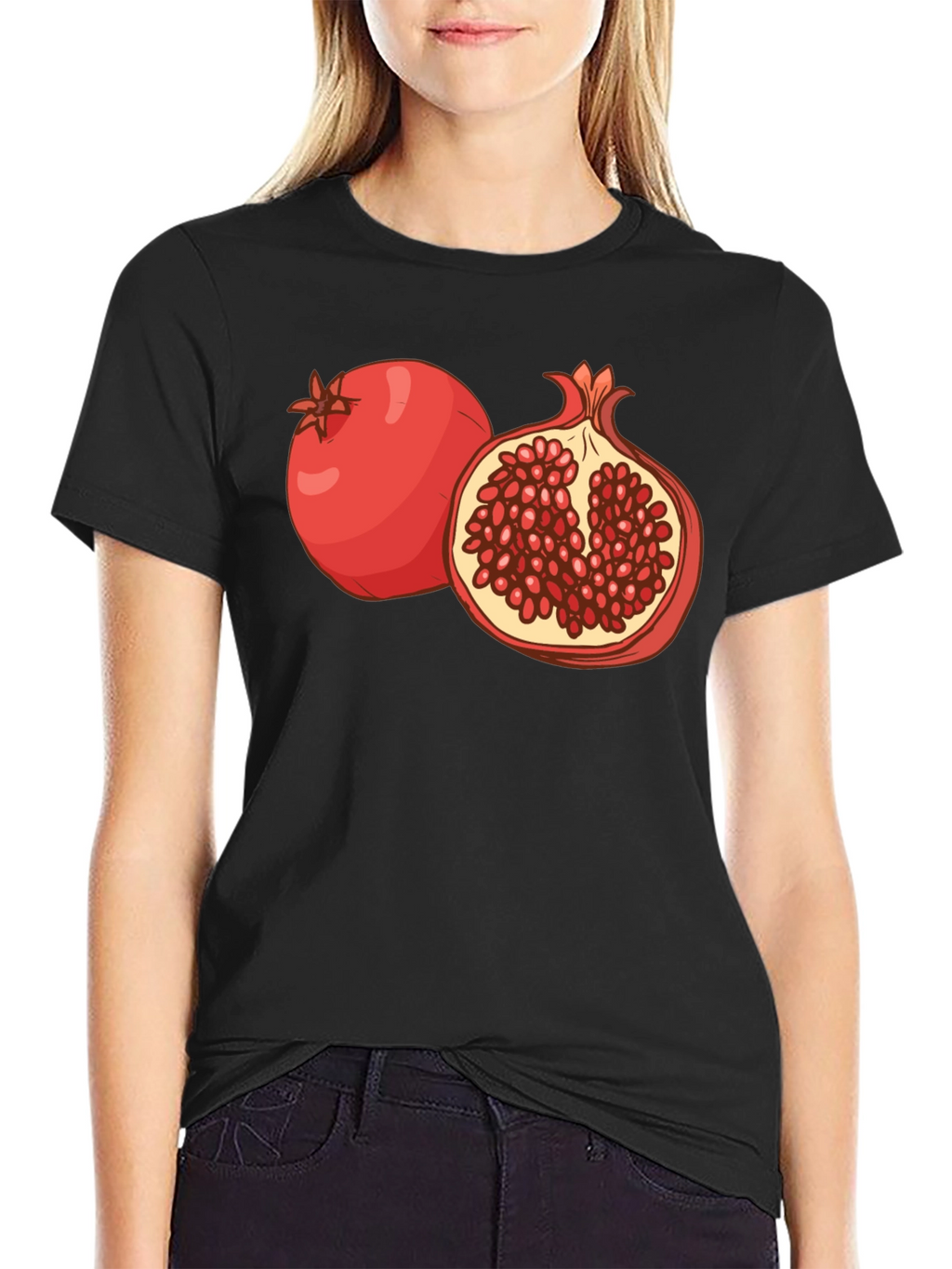 Pomegranate Graphic Print T-Shirt