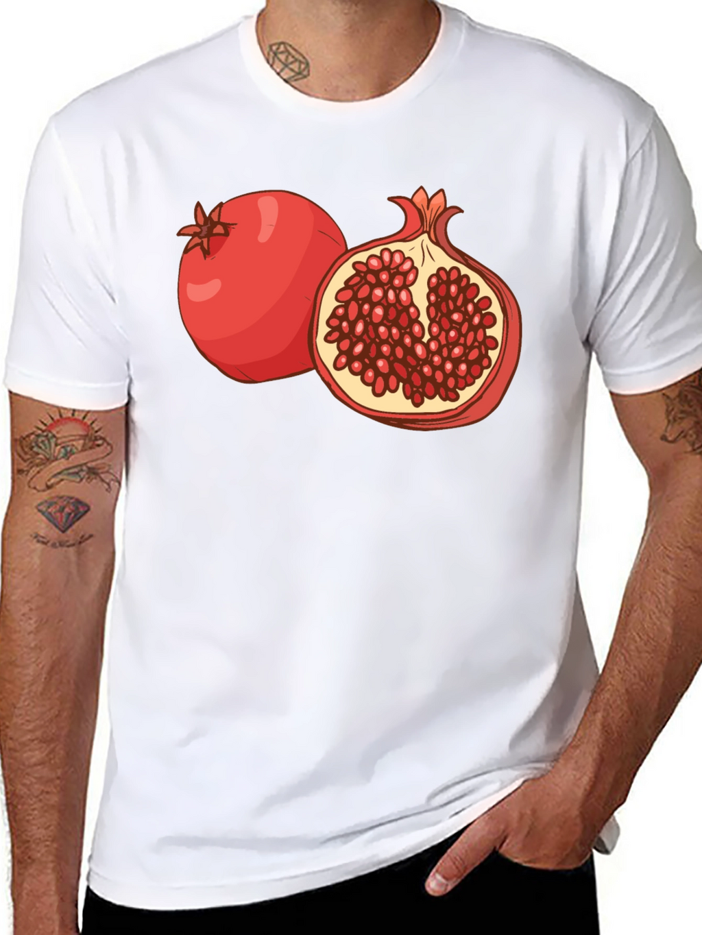 Pomegranate Graphic Print T-Shirt