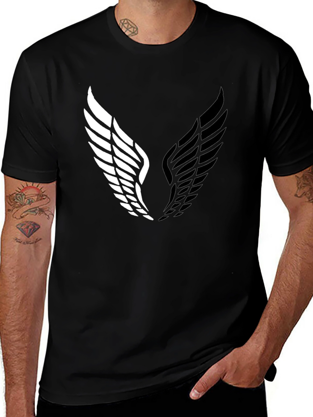 Black Winged T-Shirt