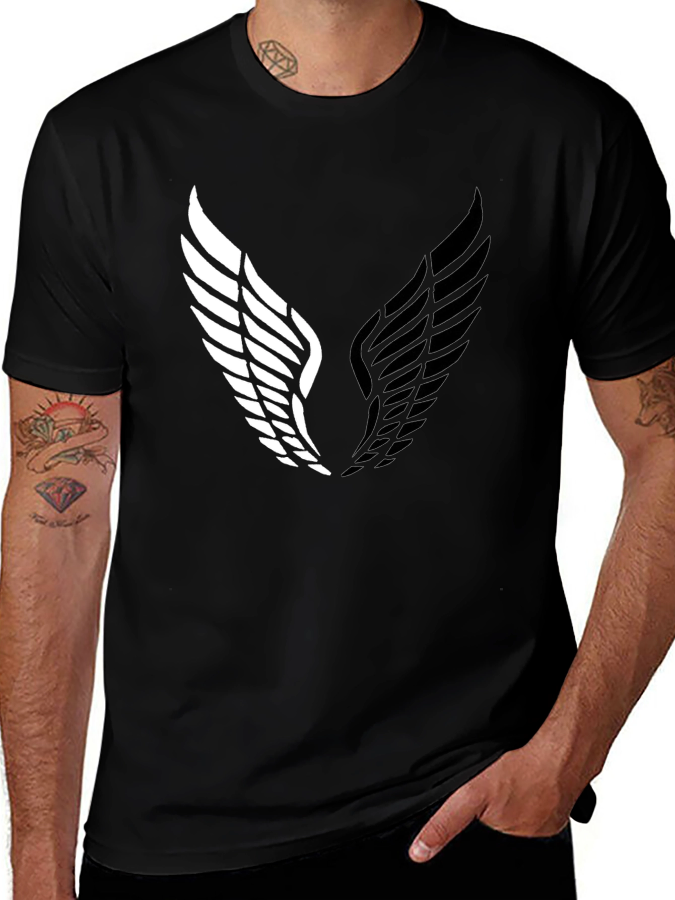 Black Winged T-Shirt