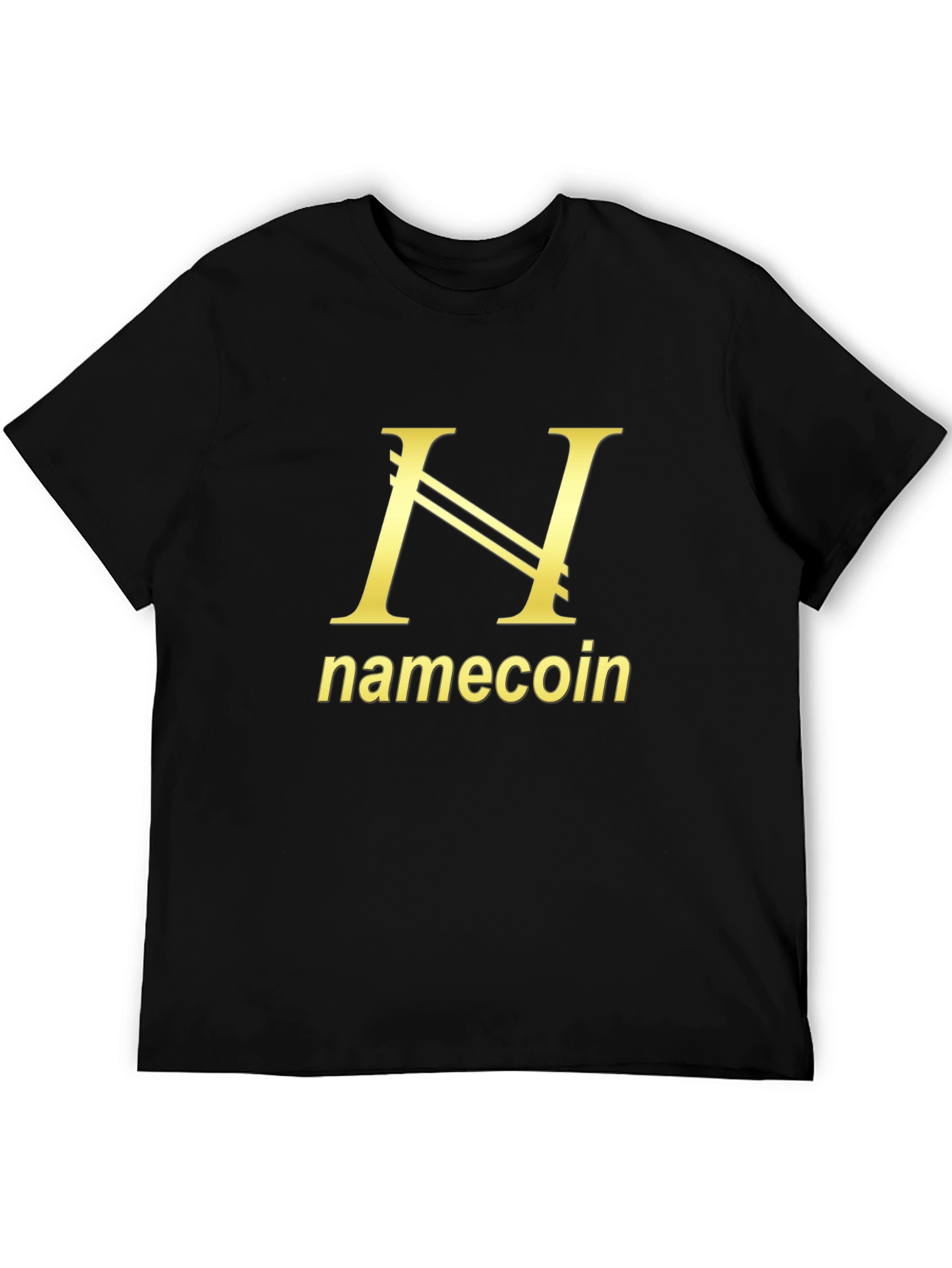 Namecoin T-Shirt - Golden Logo Design