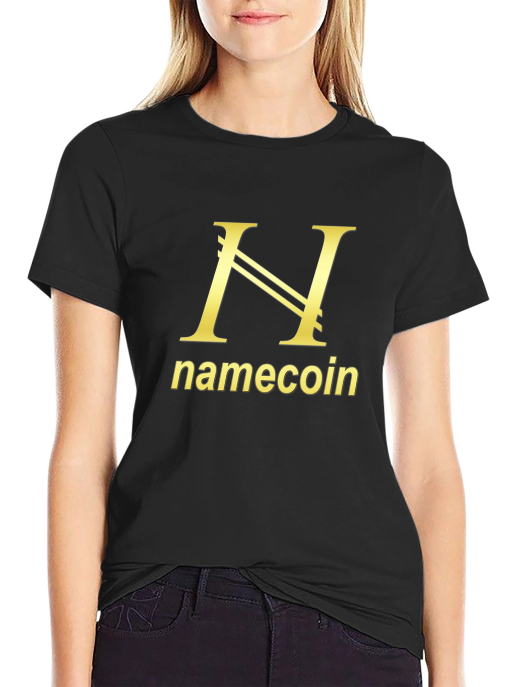Namecoin T-Shirt - Golden Logo Design