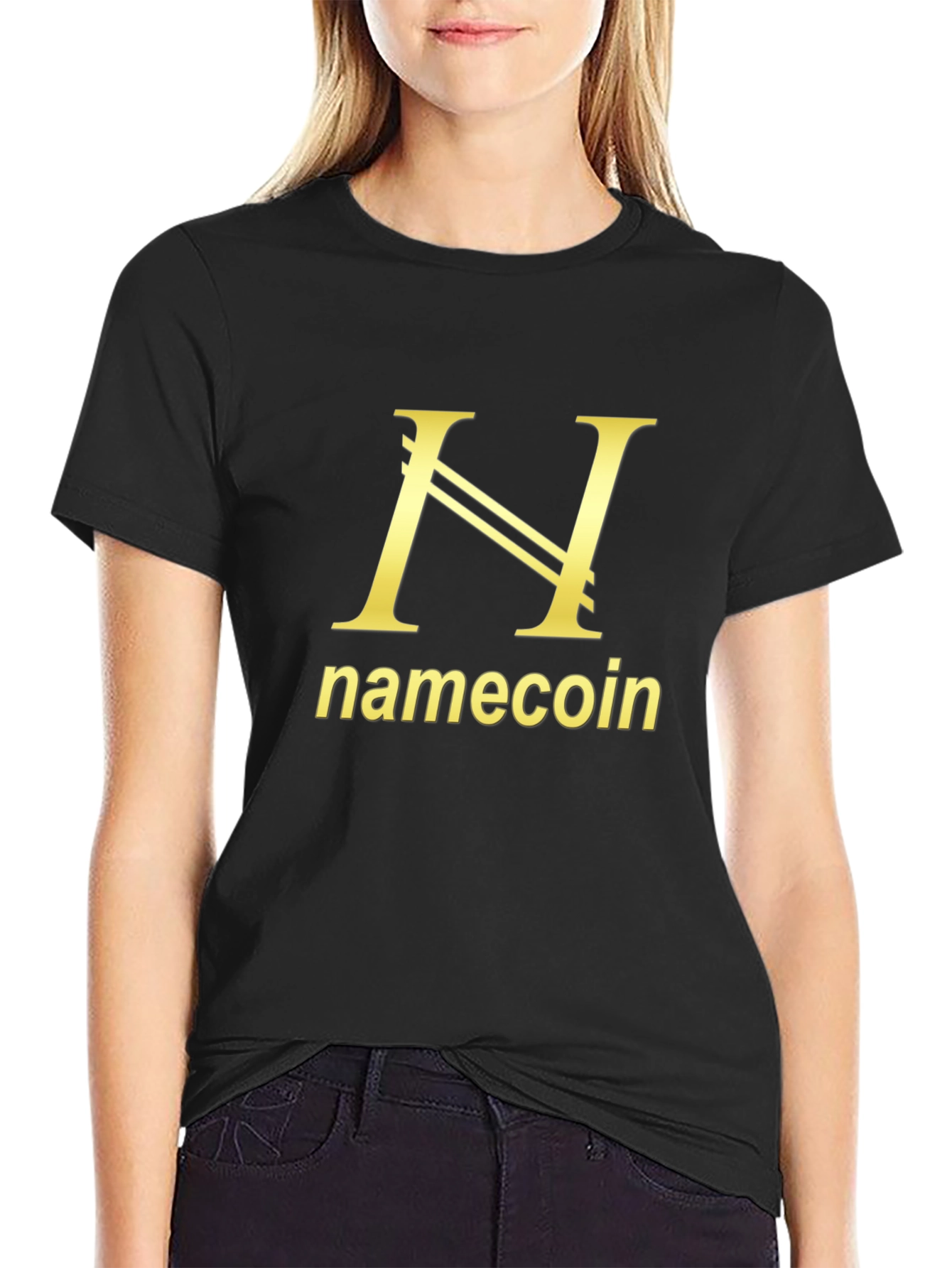 Namecoin T-Shirt - Golden Logo Design