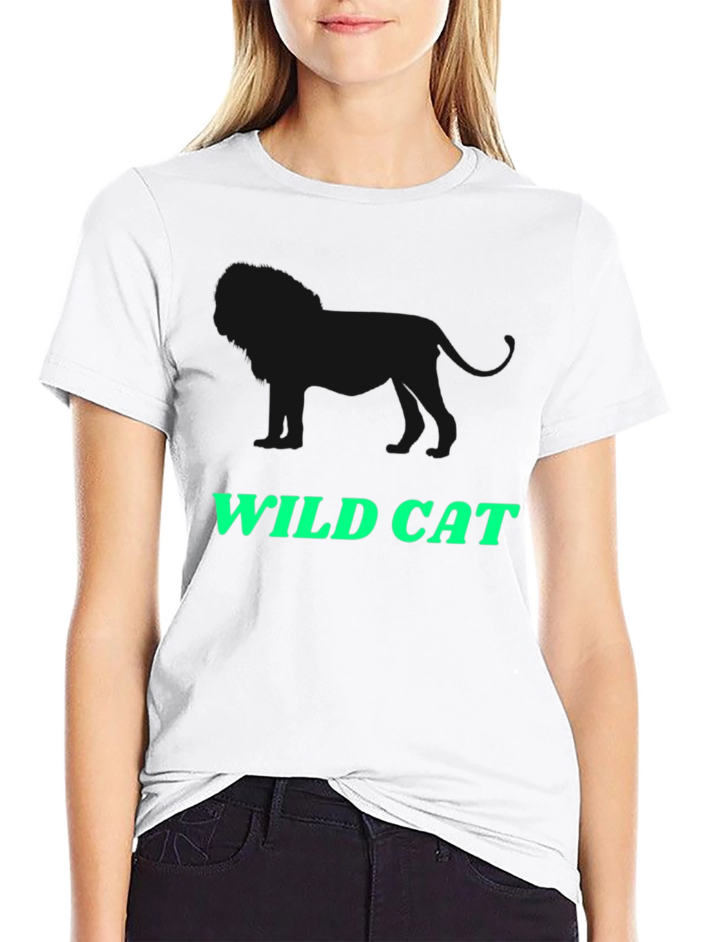 Wild Cat Graphic Tee - Black