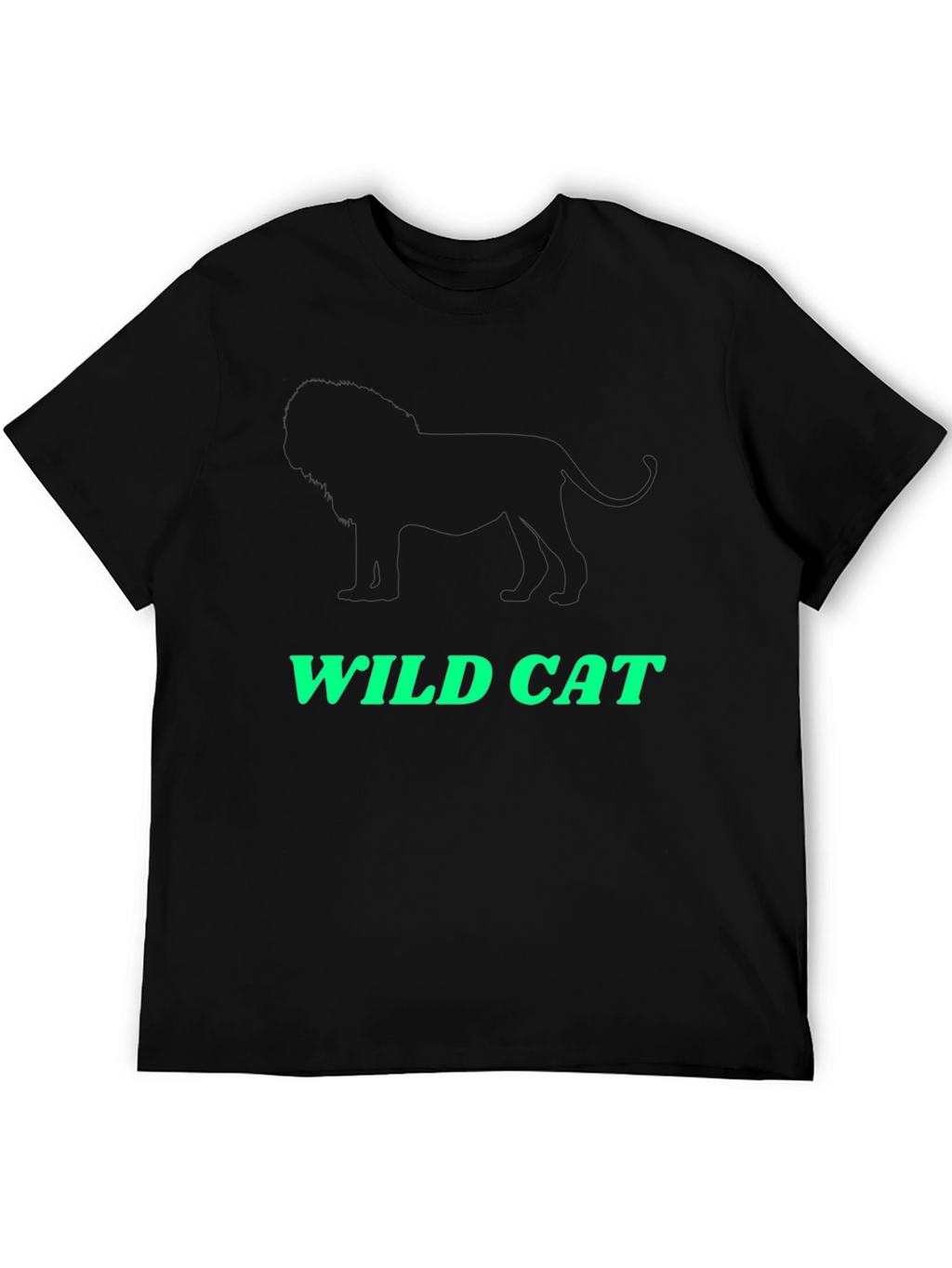 Wild Cat Graphic Tee - Black