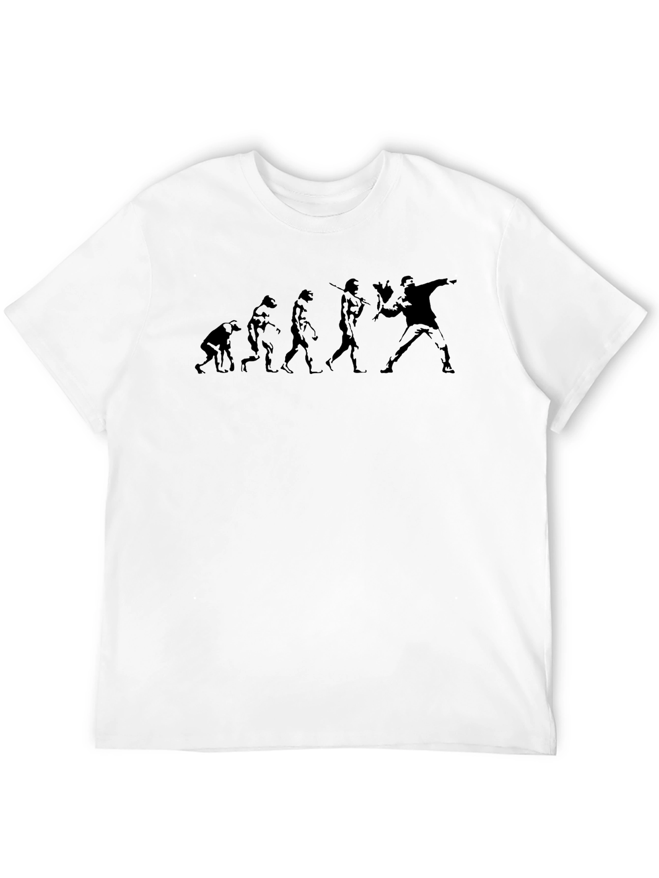 Evolution of Throwing T-Shirt - Black