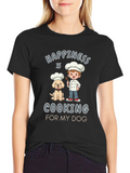 Happiness is Cooking for My Dog Graphic T-Shirt