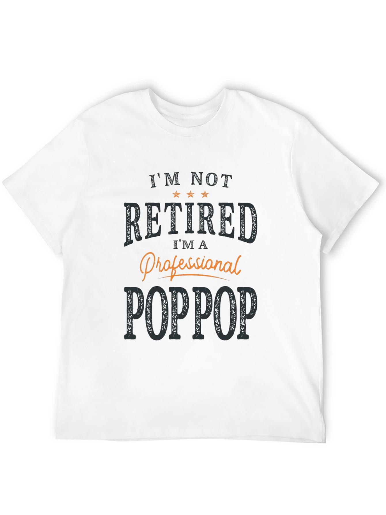 Professional Poppop T-Shirt -  Mens Black Novelty Tee