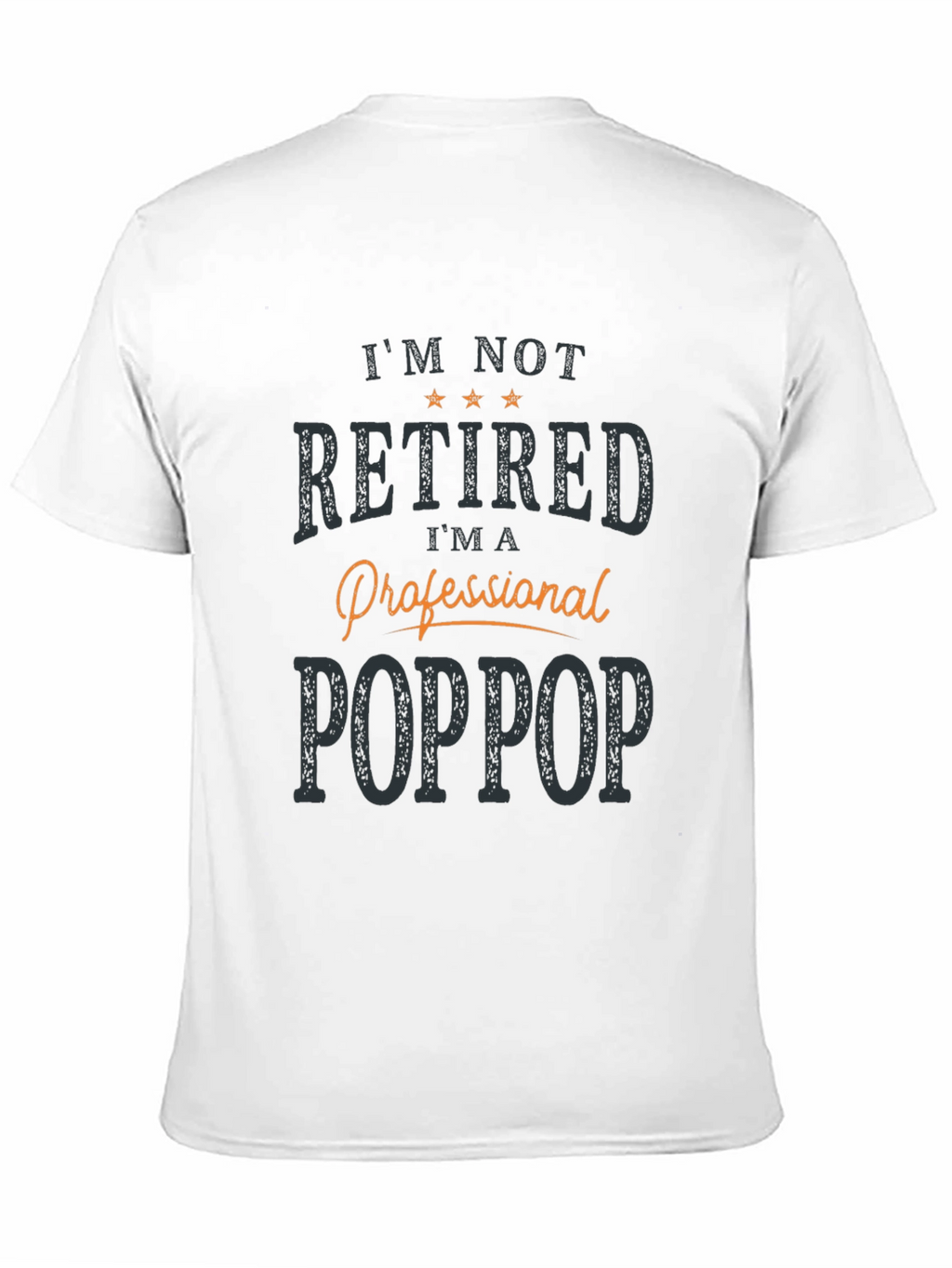 Professional Poppop T-Shirt -  Mens Black Novelty Tee