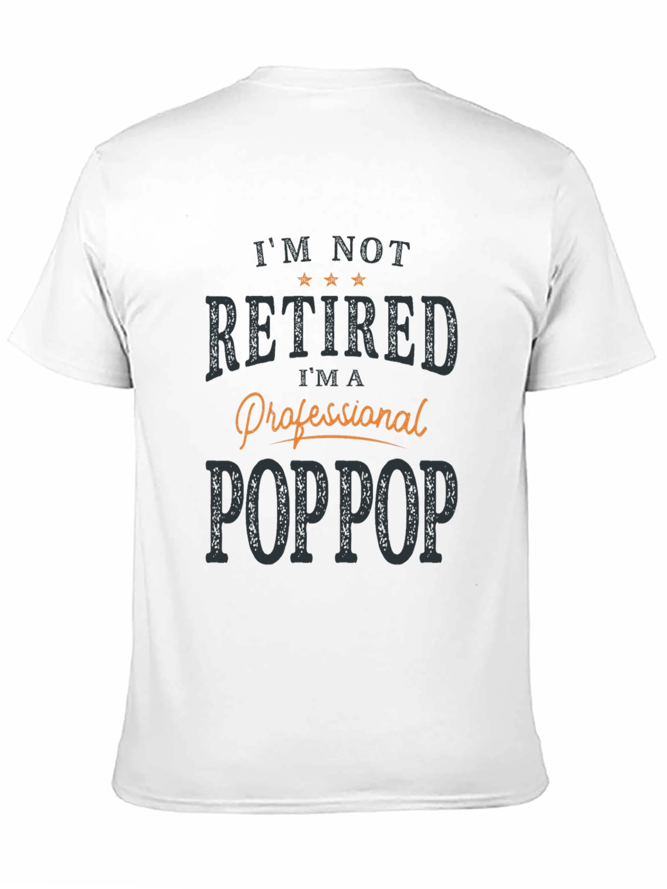 Professional Poppop T-Shirt -  Mens Black Novelty Tee