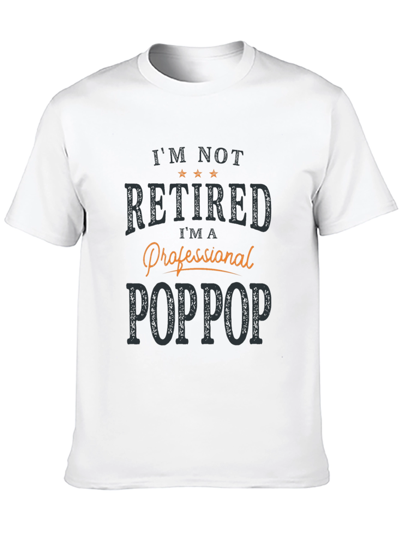 Professional Poppop T-Shirt -  Mens Black Novelty Tee