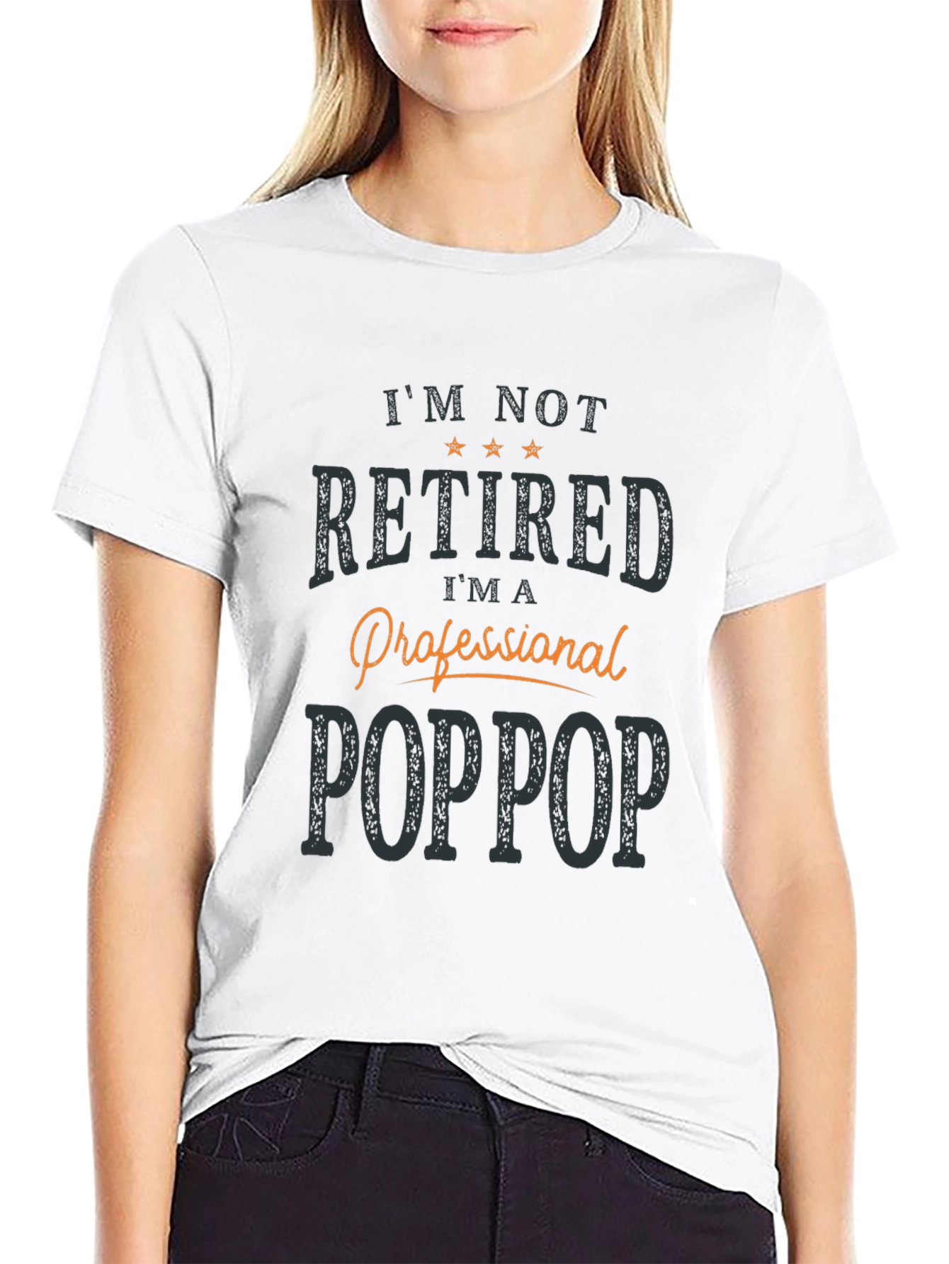 Professional Poppop T-Shirt -  Mens Black Novelty Tee