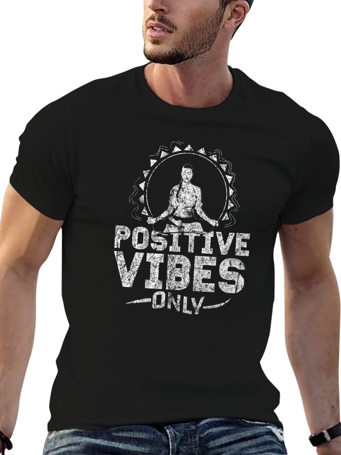 Positive Vibes Only Graphic T-Shirt