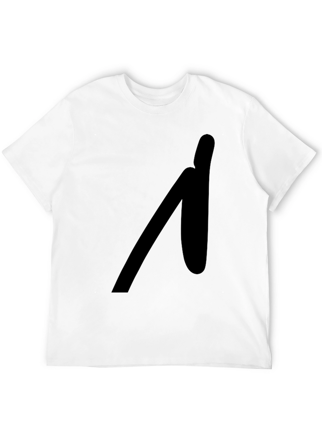 Black T-Shirt with Abstract Graphic