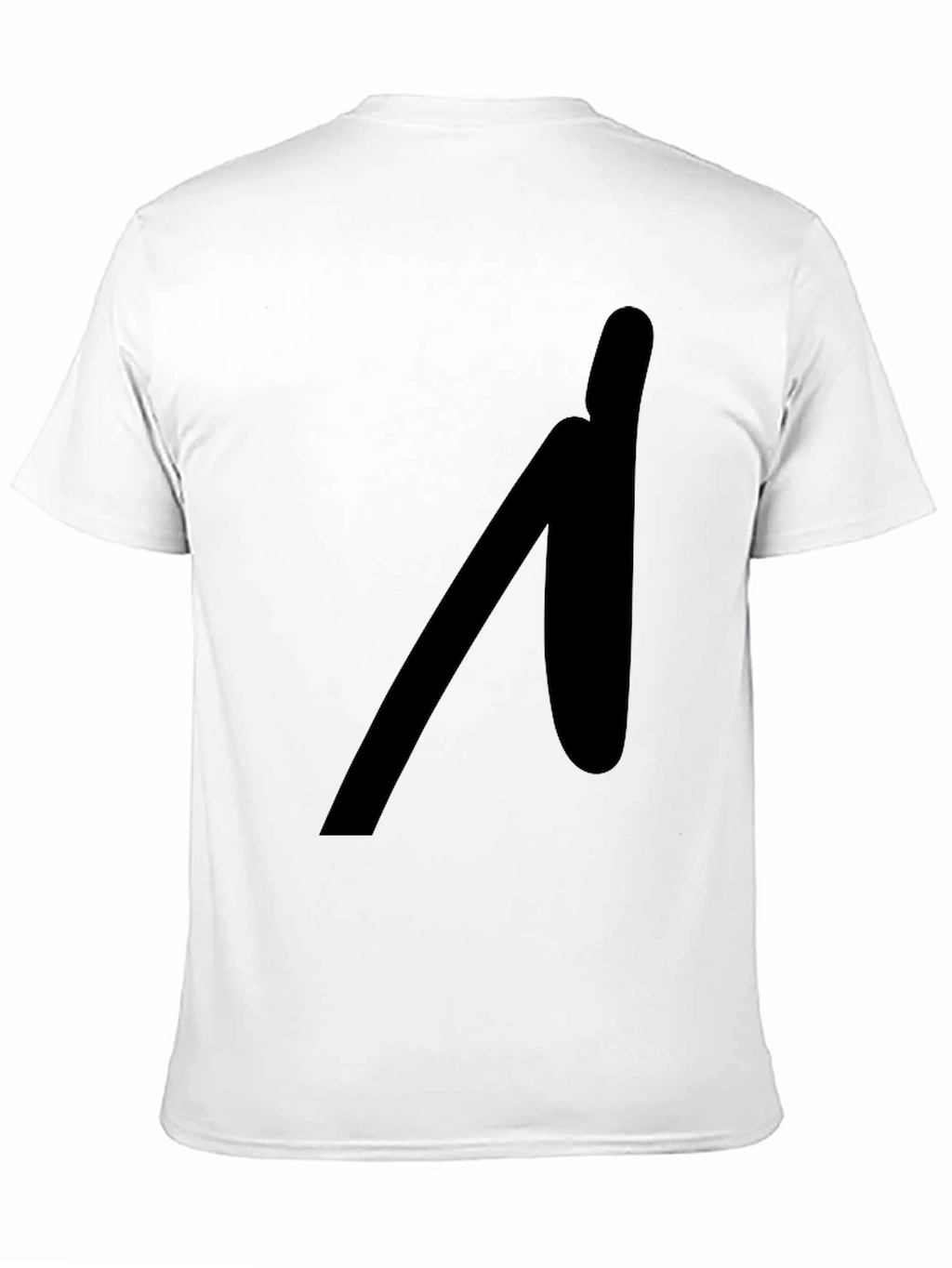 Black T-Shirt with Abstract Graphic
