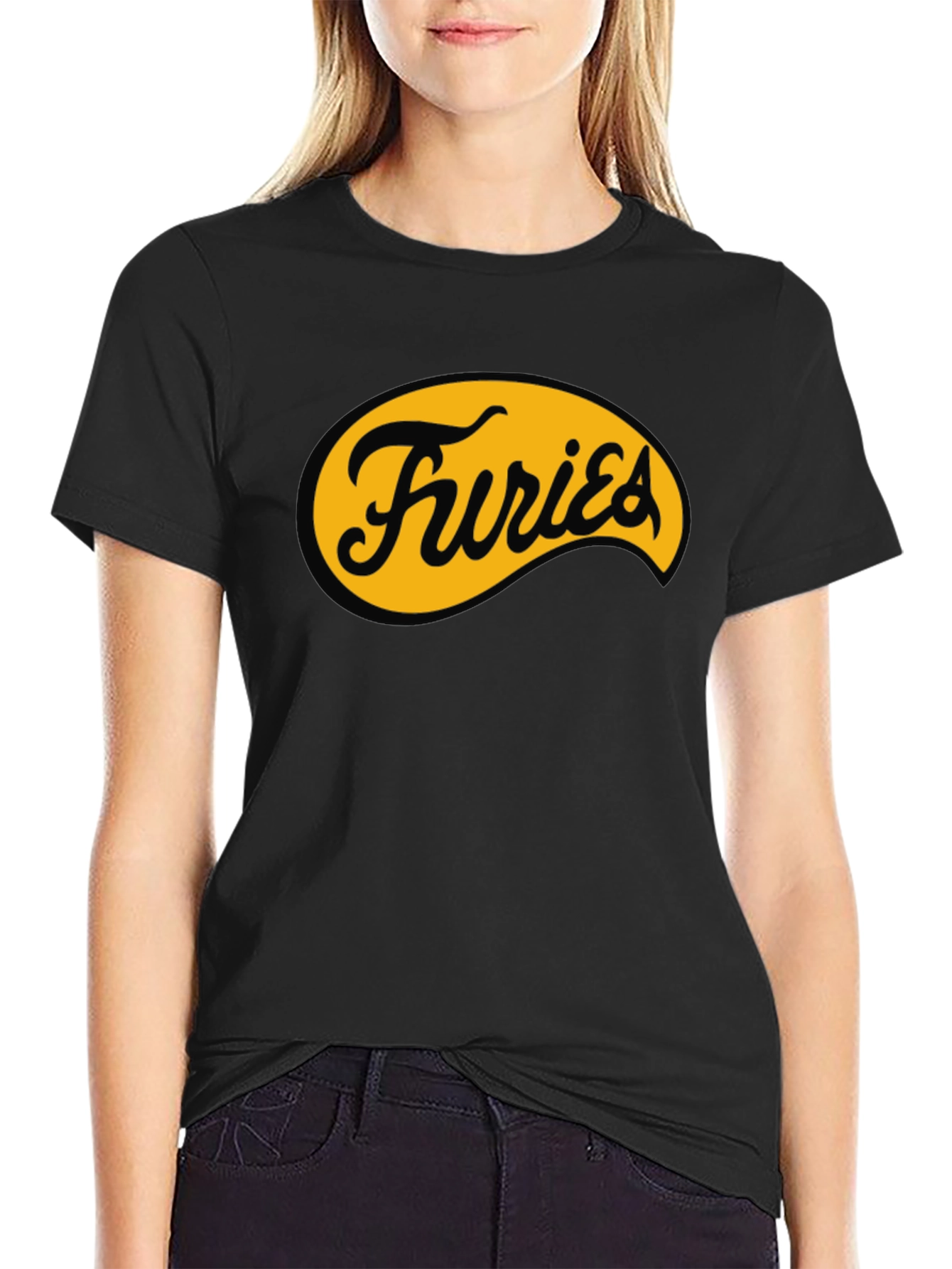 Furies Graphic Tee - Black Cotton T-Shirt