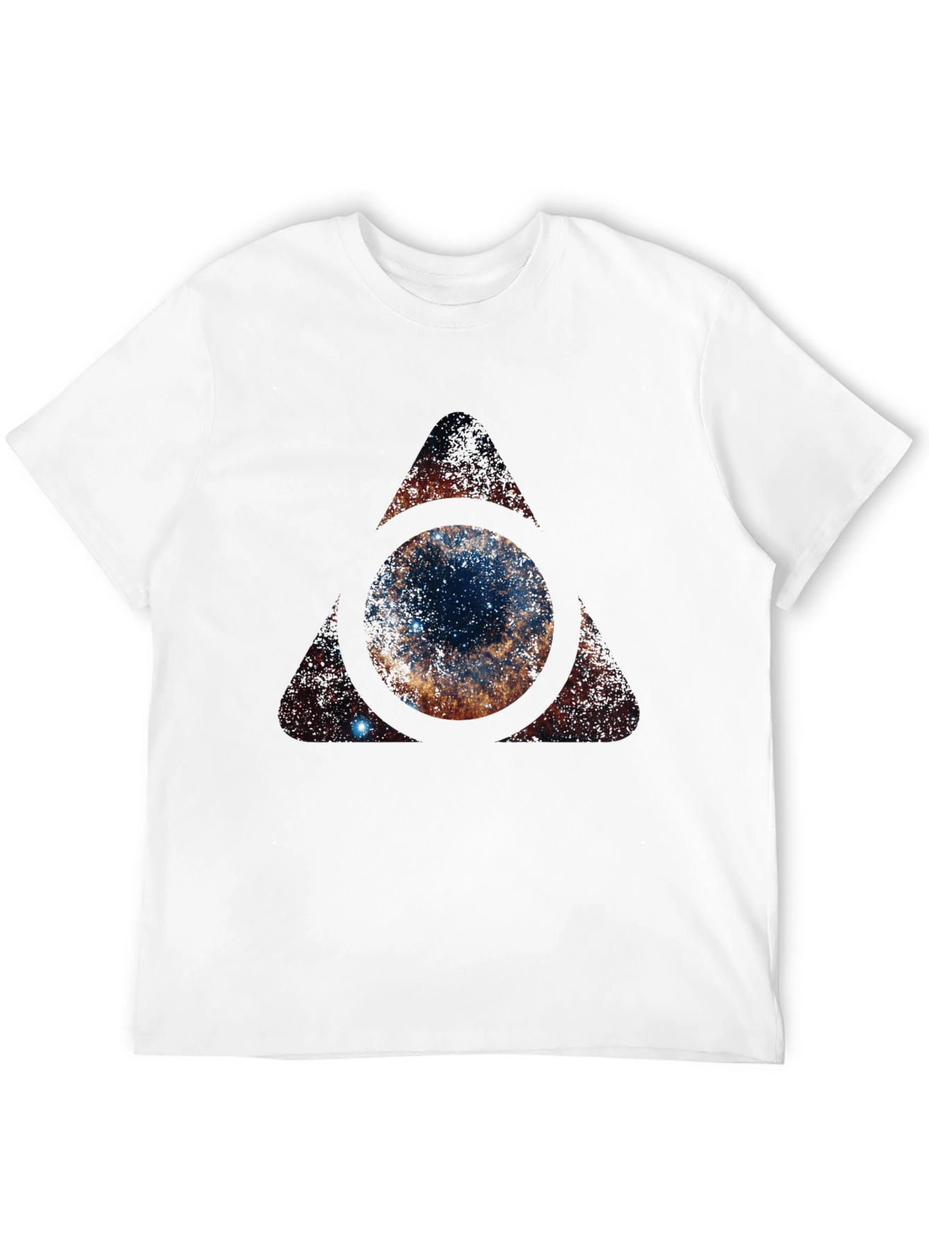 Cosmic Eye T-Shirt - Galaxy Triangle Design